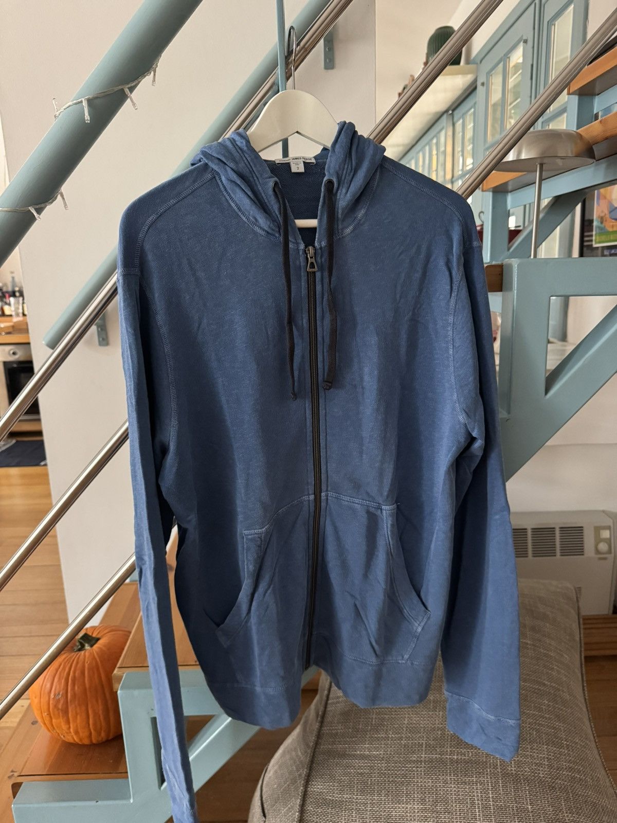 James Perse Loopback Supima Cotton-Jersey Zip-Up Hoodie Men Size US M / EU 48-50 / 2 - 3 Thumbnail