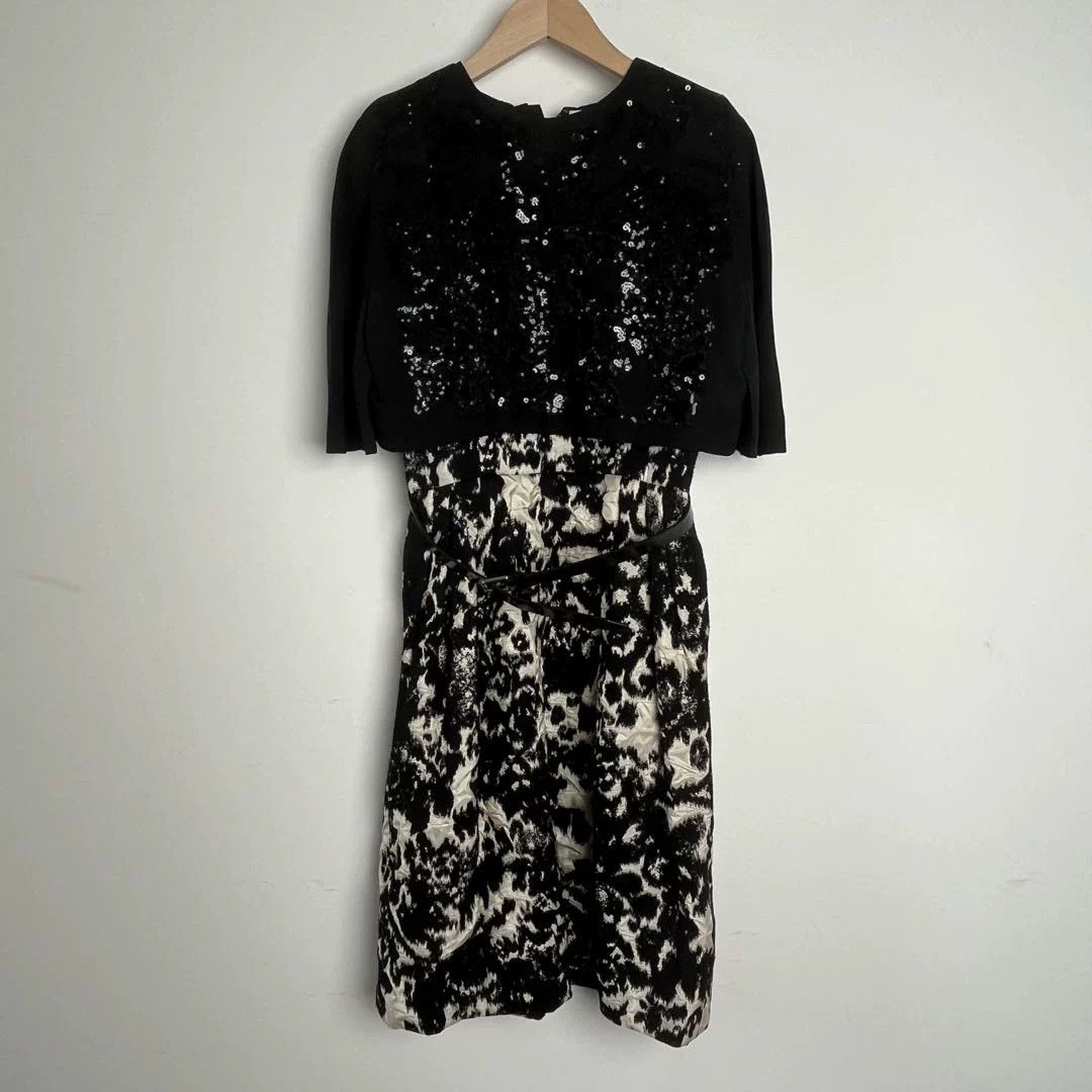 Dior dior black and white leopard print dress Size US XS / EU 42 / 0 - 1 Thumbnail