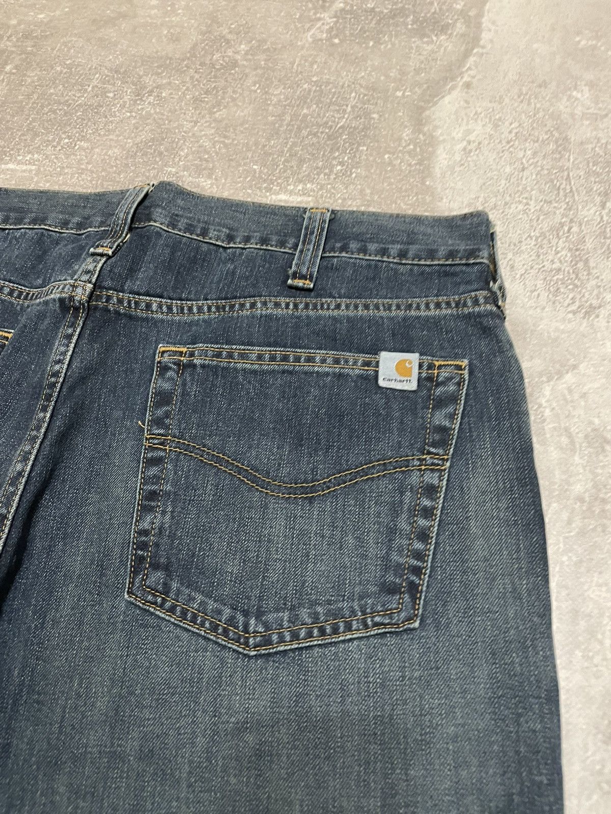 Carhartt × Denime × Vintage Vintage Carhartt Relaxed Straight Denim Jeans 36/34 Size US 36 / EU 52 - 7 Thumbnail
