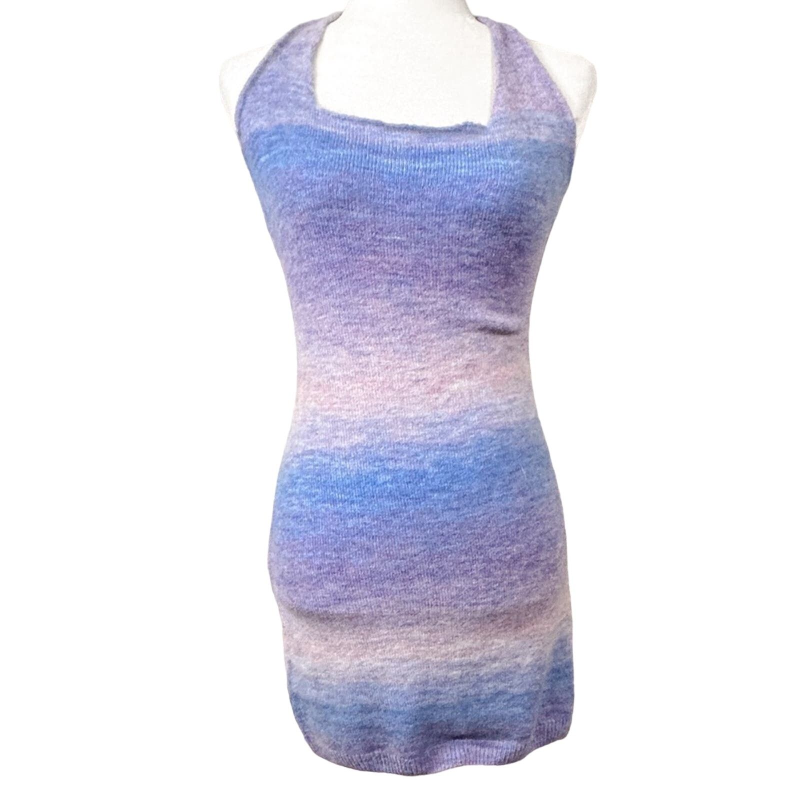 superdown Superdown Halter Ombré Sweater Bodycon Mini Dress, EUC Small Size S / US 4 / IT 40 - 5 Thumbnail