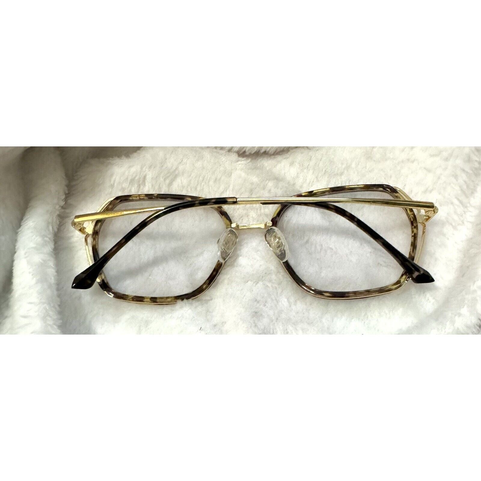 Other Zenni Geometric Glasses Frames Tortoiseshell, Gold 19 54 145 Size ONE SIZE - 6 Thumbnail