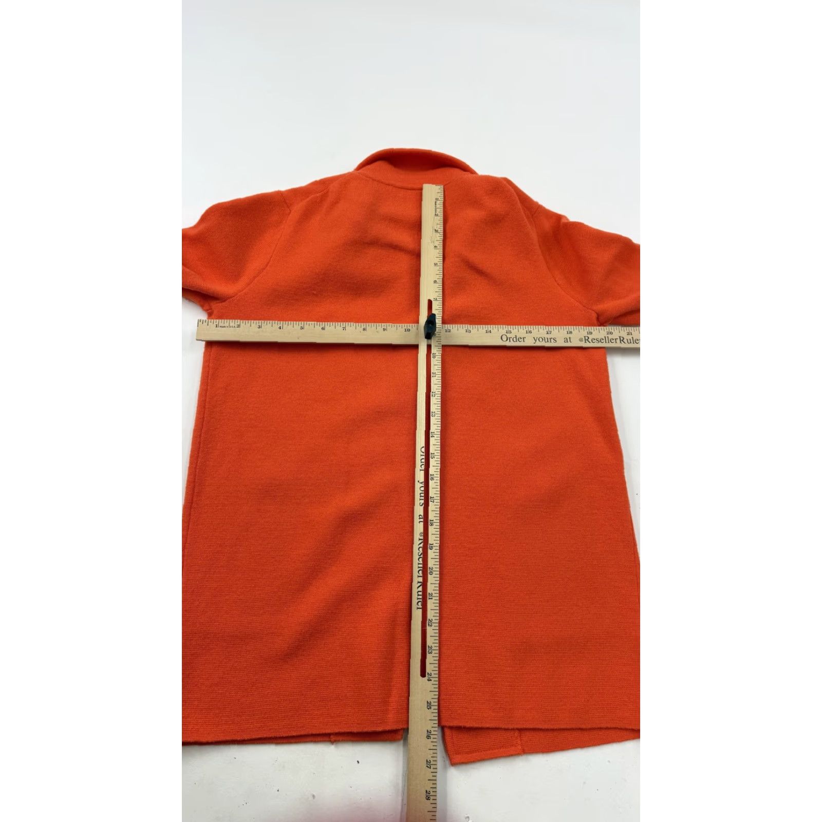 J.Crew J.Crew Coatigan Womens XS Orange Knit Open Front Mid-Length Pockets Basic Jacket Size XS / US 0-2 / IT 36-38 - 5 Thumbnail