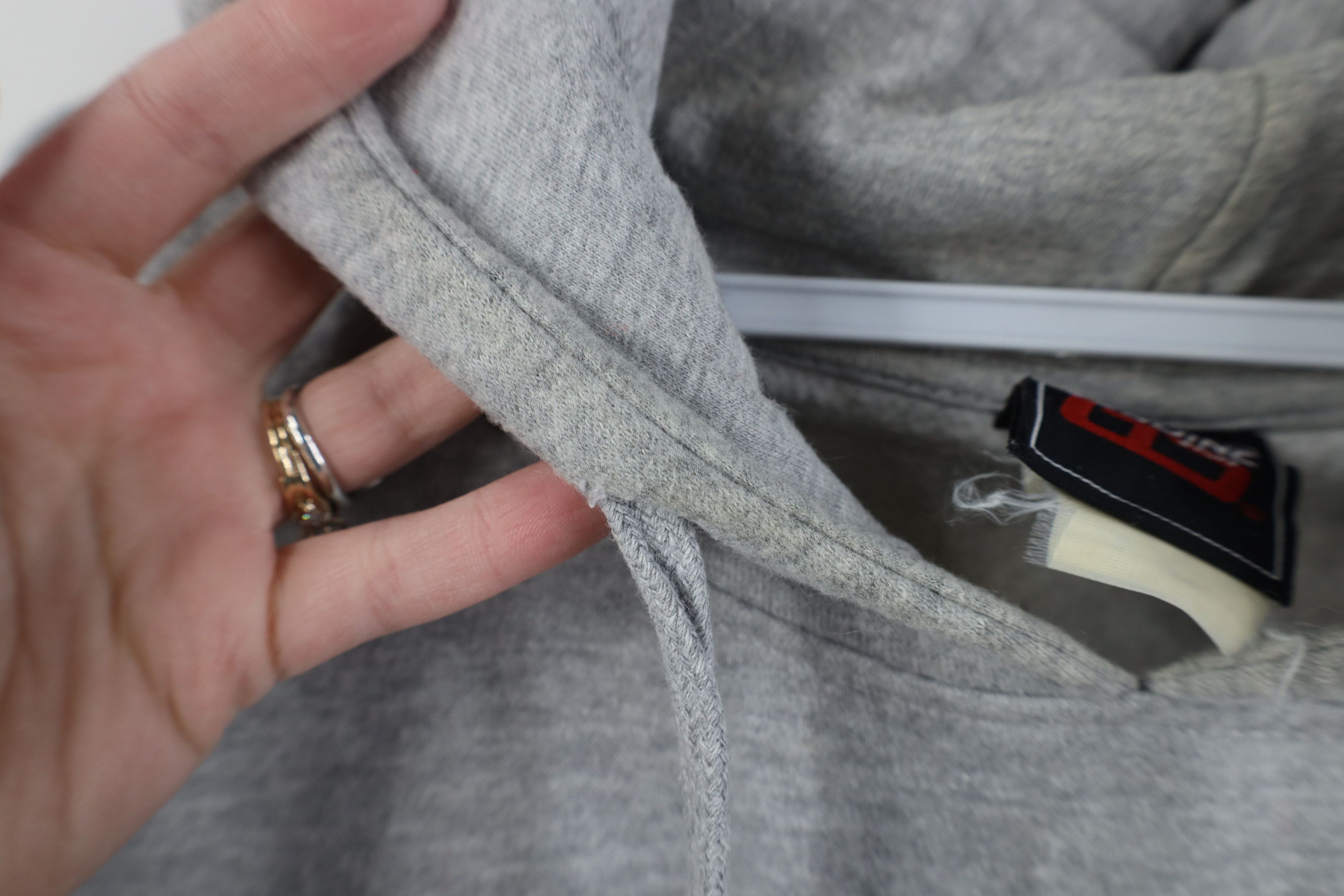 Vintage Vintage 90s Y2K Bowling Green State University Hoodie Gray Size US XL / EU 56 / 4 - 6 Thumbnail