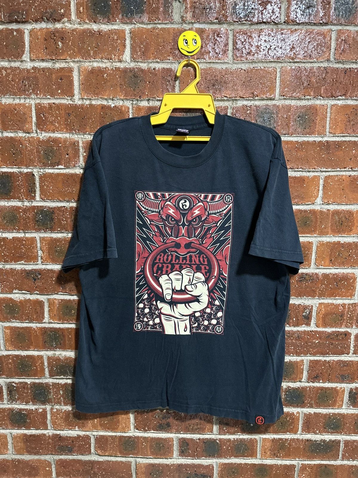 Japanese Brand × Vintage Thrashed Vintage Rolling Cradle Distress Tee Size US XL / EU 56 / 4 - 1 Thumbnail