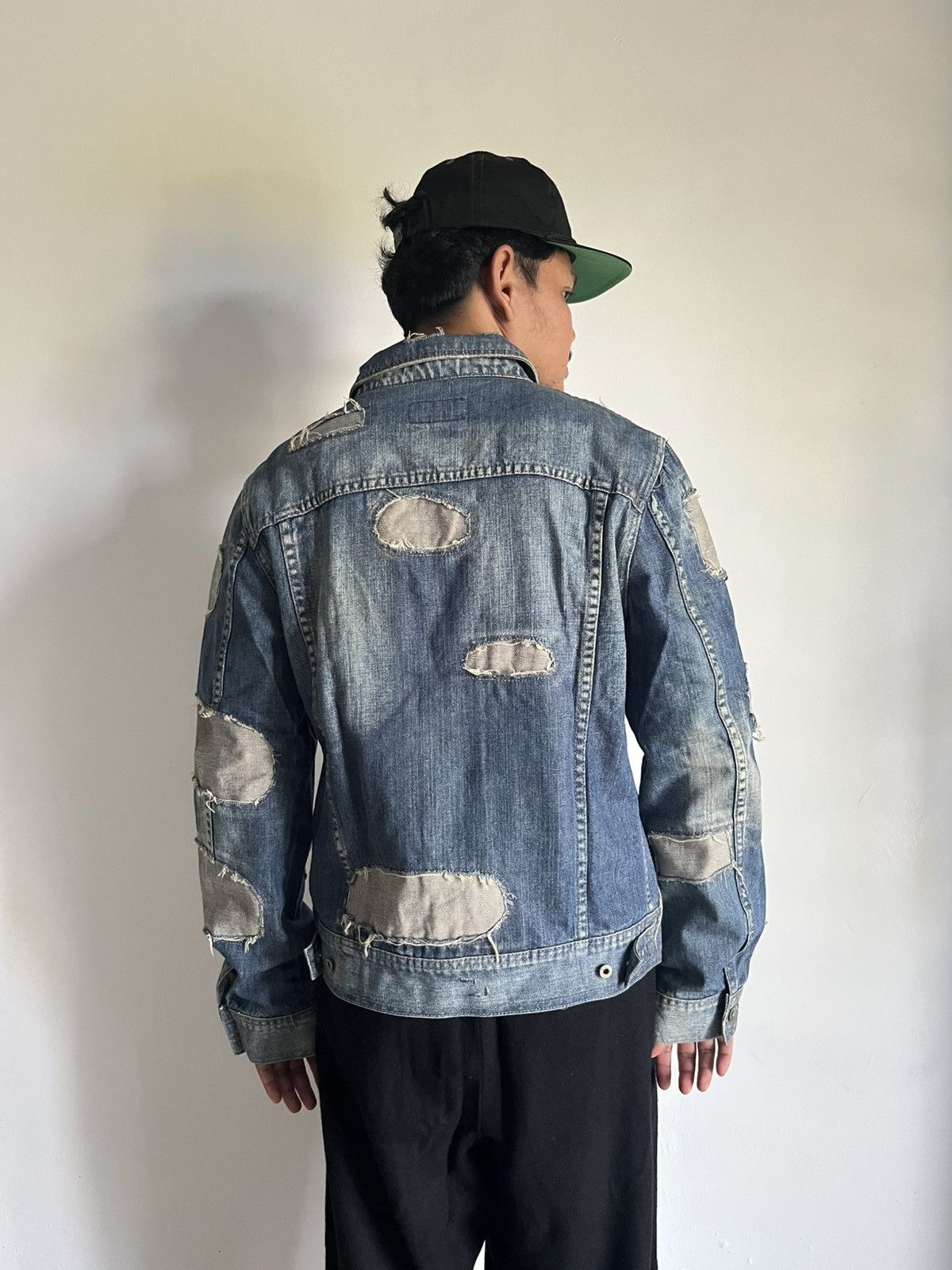 Dolce & Gabbana AW04 Dolce & Gabbana Reconstructed Denim Jacket Size US L / EU 52-54 / 3 - 7 Thumbnail