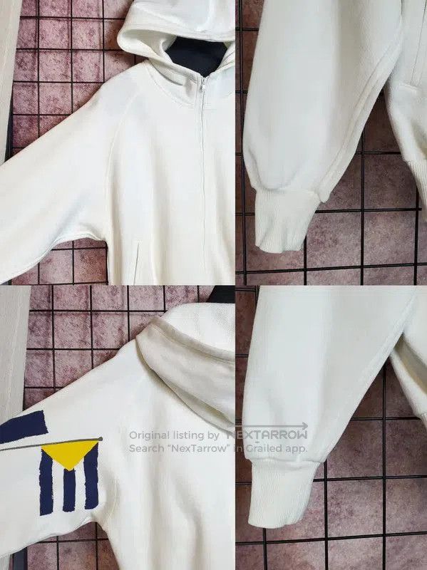Dior Dior White Cotton Blend Embroidered Hoodie . Size M / US 6-8 / IT 42-44 - 5 Thumbnail
