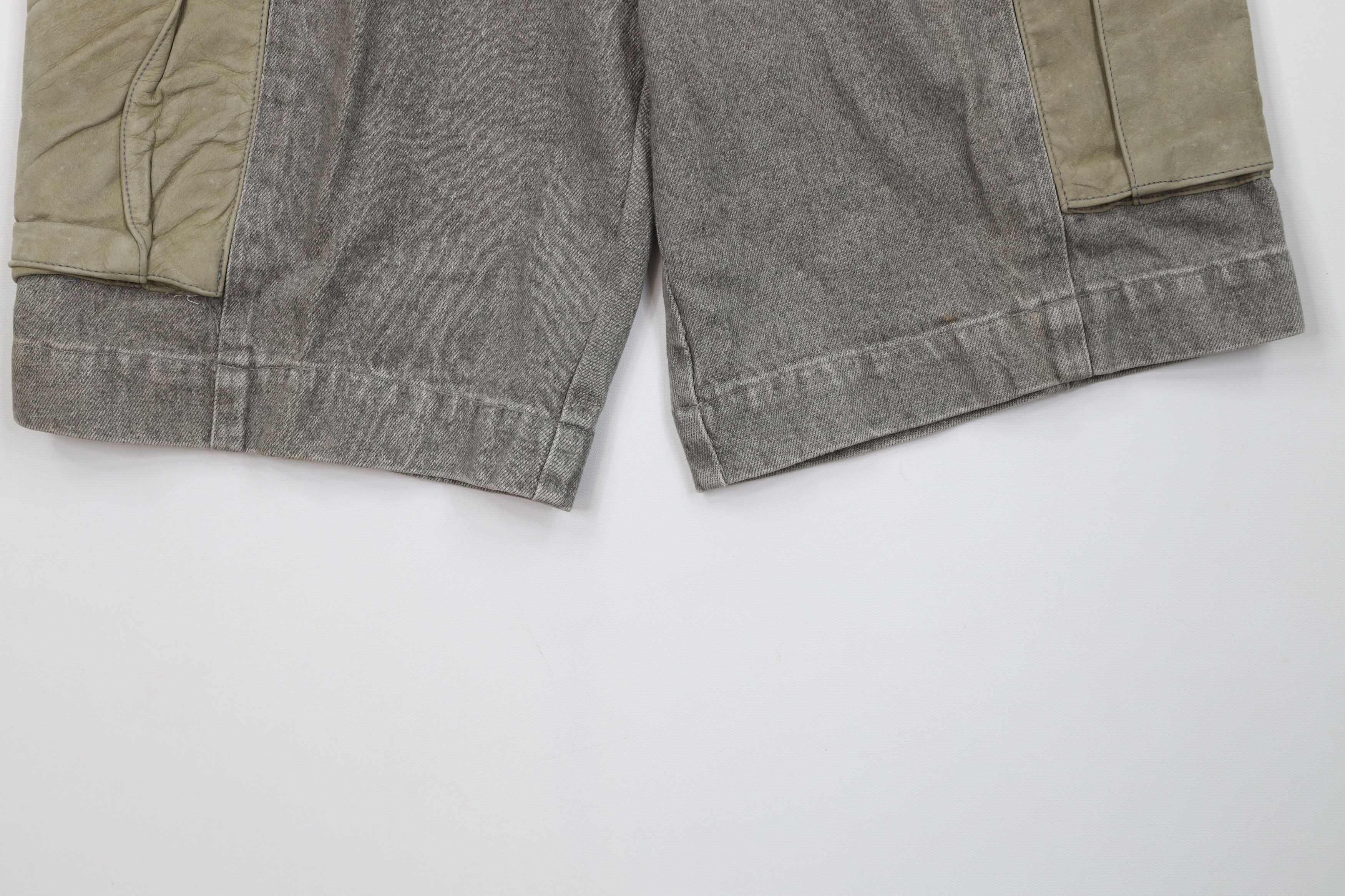 Vintage Deadstock Vintage 90s Streetwear Stonewash Cargo Shorts Size US 30 / EU 46 - 4 Thumbnail
