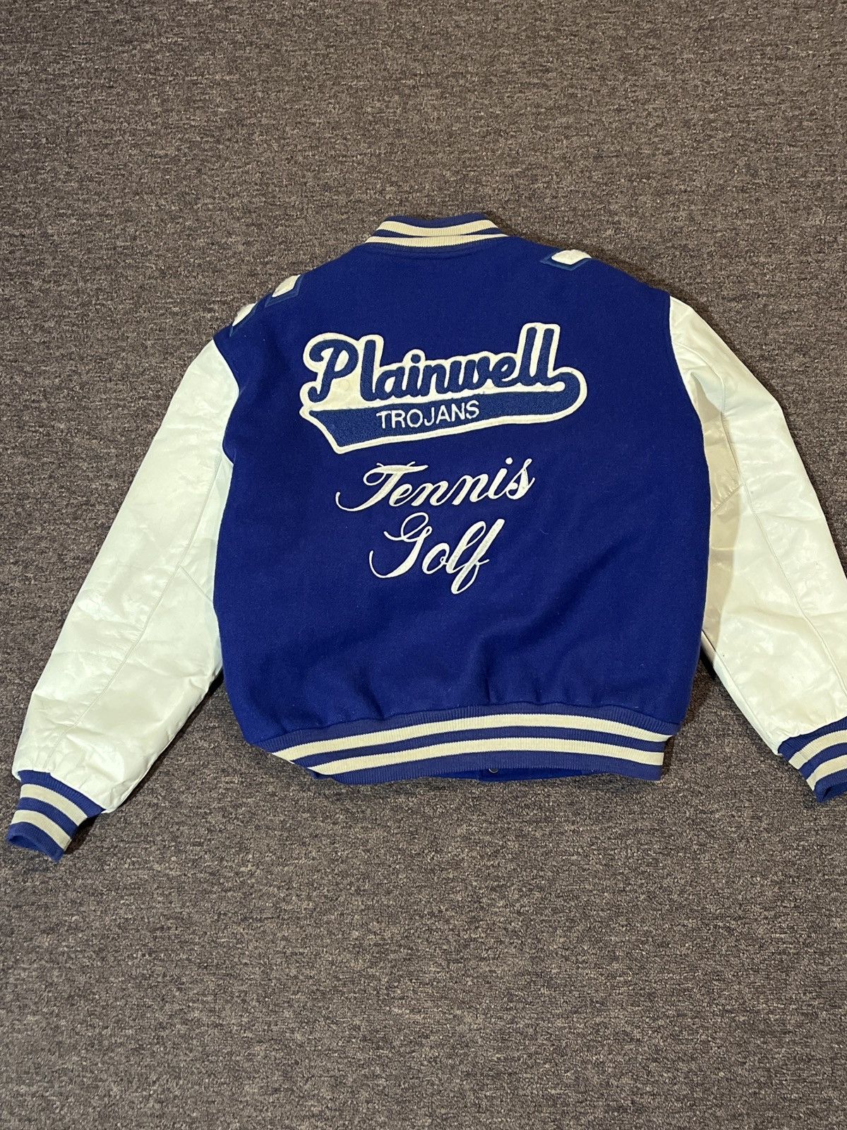 Vintage Vintage Blue Varsity Letterman Jacket – 2010 Size US M / EU 48-50 / 2 - 3 Thumbnail