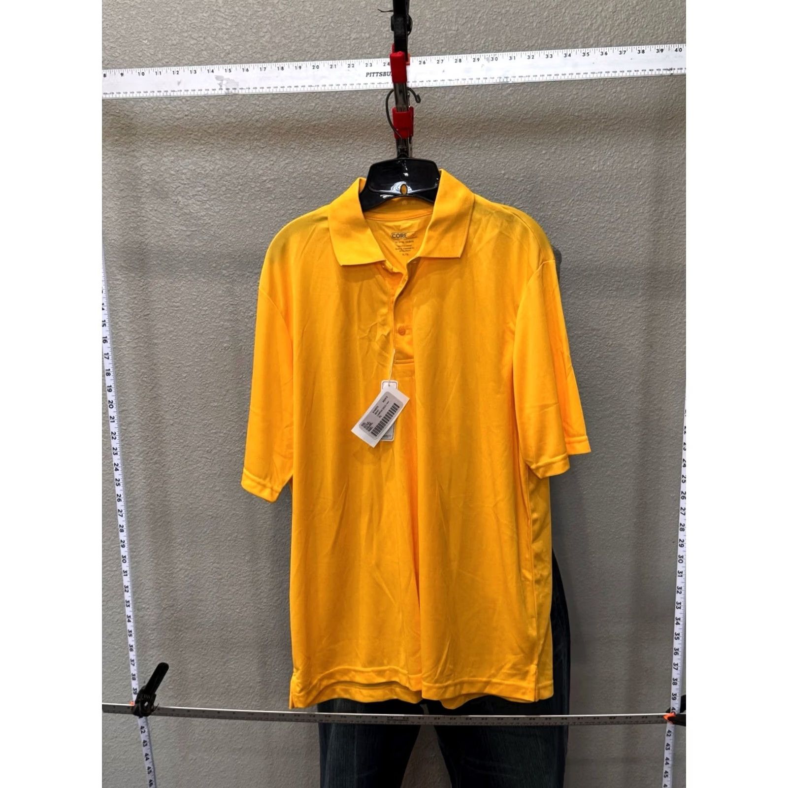 Vintage Core Yellow Poly Golf POLO SHIRT NWT XL Men Size US XL / EU 56 / 4 - 2 Thumbnail