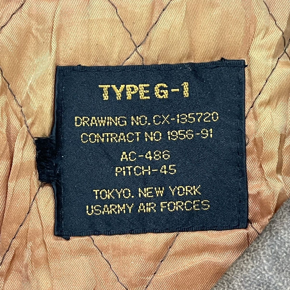 Avirex Vtg 80s Type G-1 US Army Air Force Leather Bomber Jacket Size US M / EU 48-50 / 2 - 18 Thumbnail