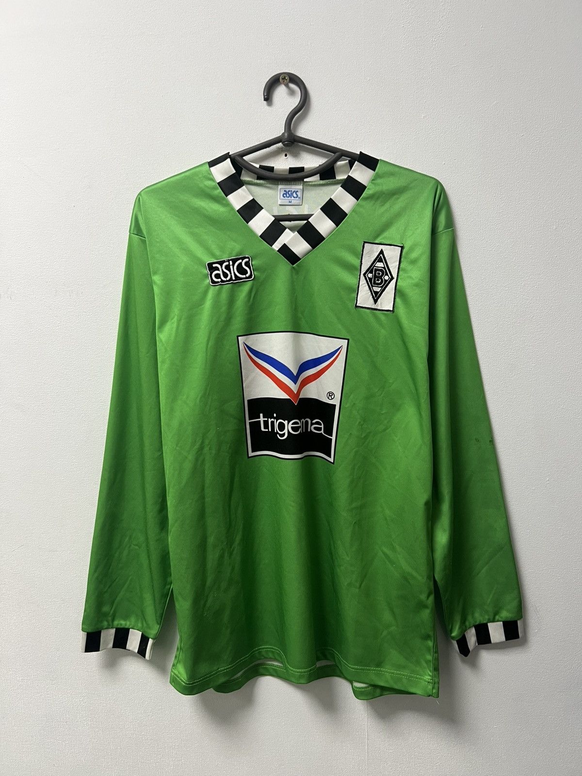 Asics 92/94 Borussia Mönchengladbach Asics Away Shirt Long Sleeve Size US M / EU 48-50 / 2 - 1 Thumbnail