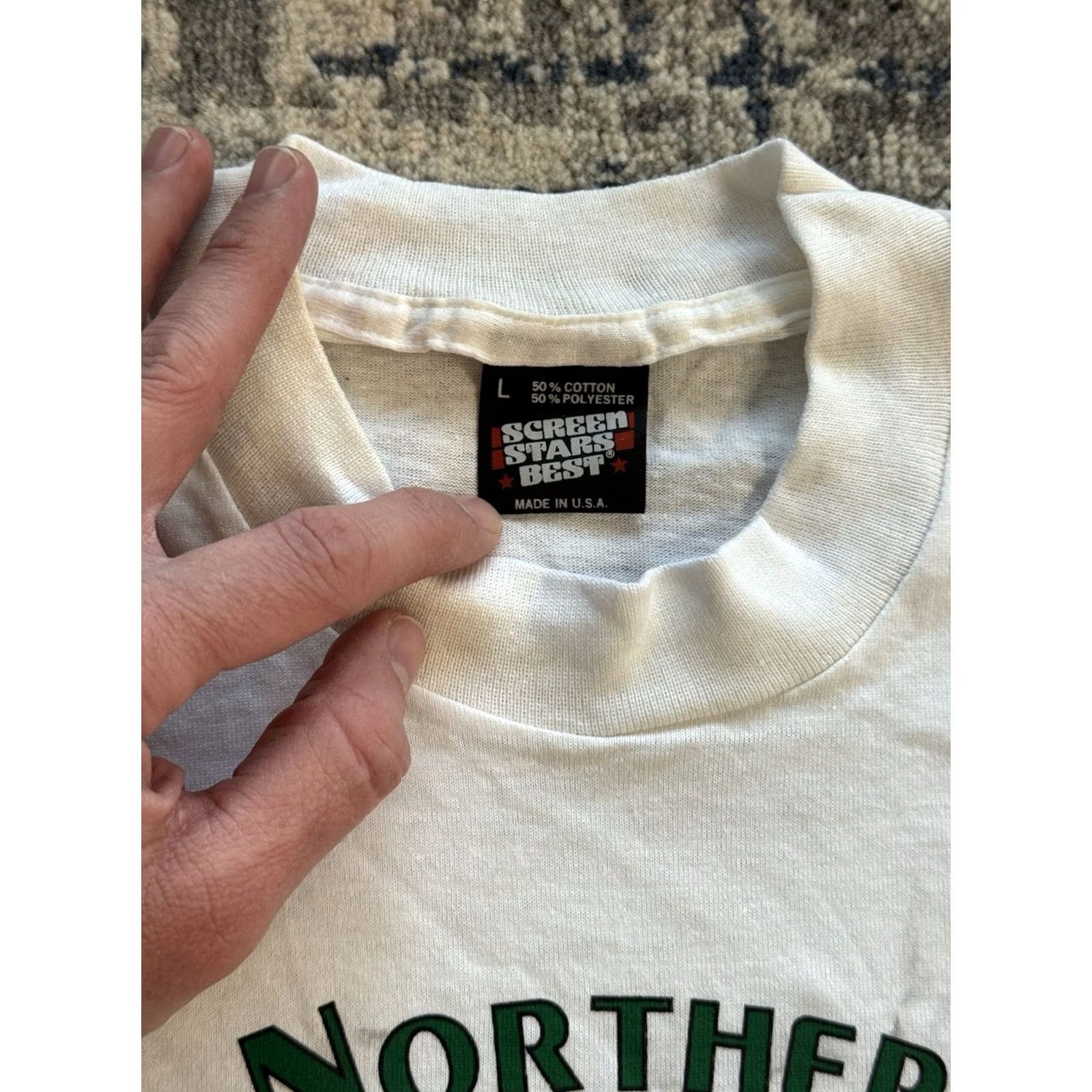 Vintage VINTAGE Bobby Sands Irish Northern Aid T Shirt L 80s Noraid The Troubles Men Size US L / EU 52-54 / 3 - 5 Thumbnail