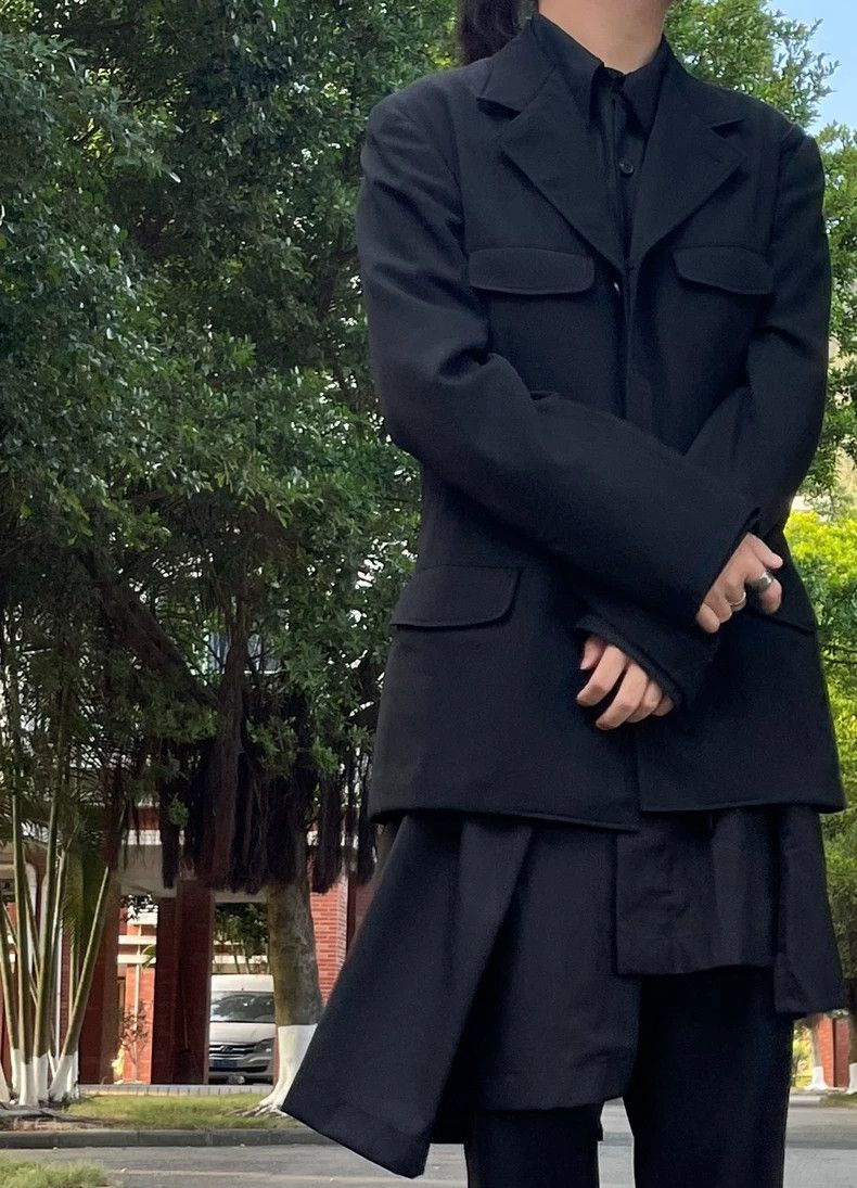 Yohji Yamamoto Yohji Yamamoto 19 aw suit work jacket Size US XL / EU 56 / 4 - 2 Thumbnail