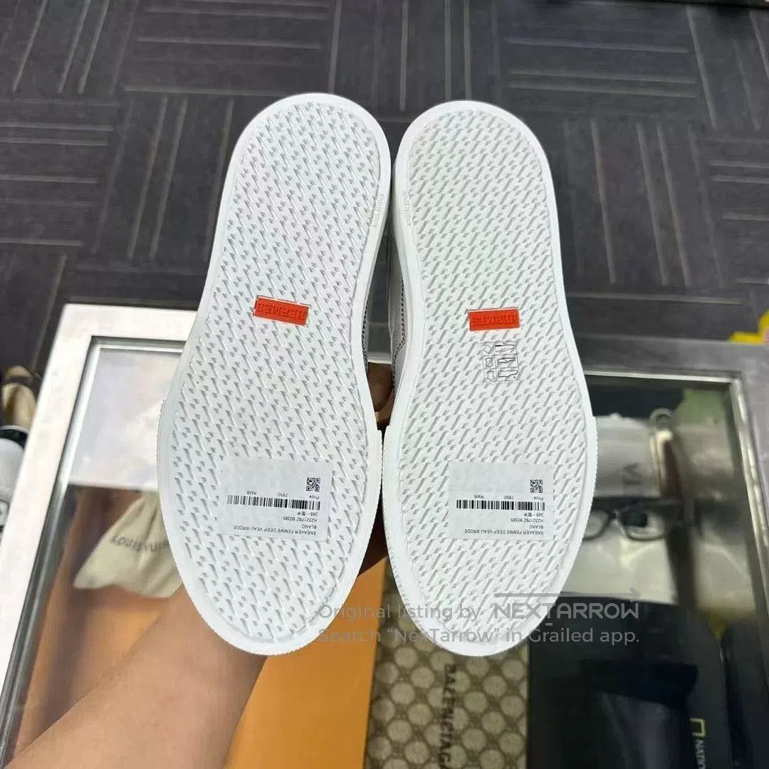 Hermes Hermes Star Embroidery White Sneakers. Size US 7.5 / IT 37.5 - 3 Thumbnail
