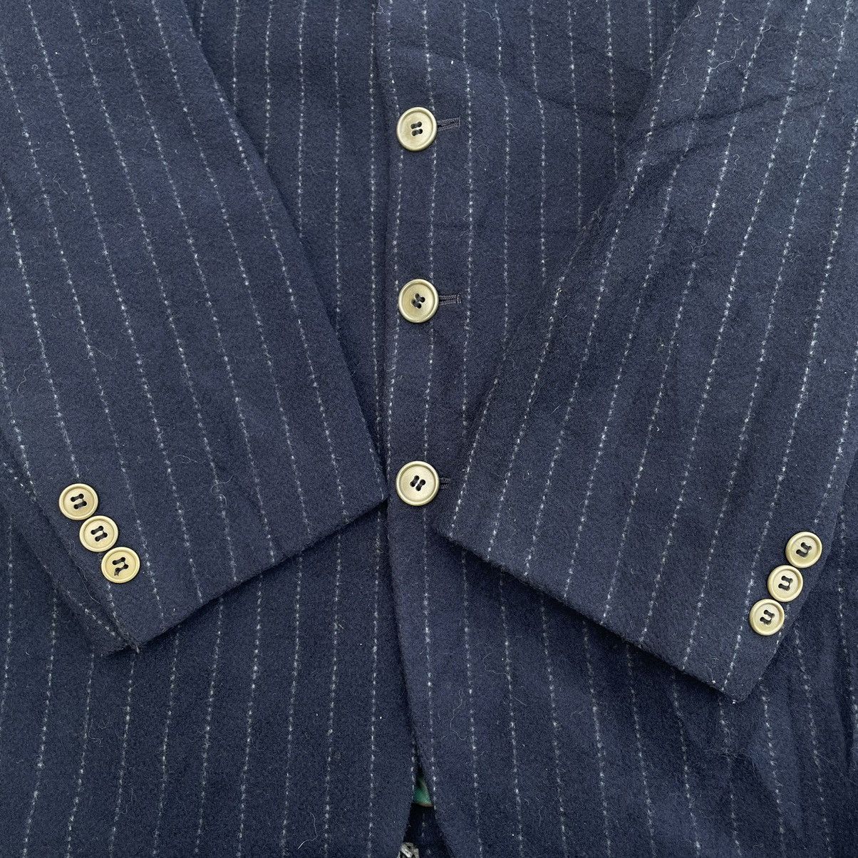 Paul Smith × Vintage PAUL SMITH LONDON STRIPES PADDED WOOL BLAZER JACKET Size US M / EU 48-50 / 2 - 13 Thumbnail