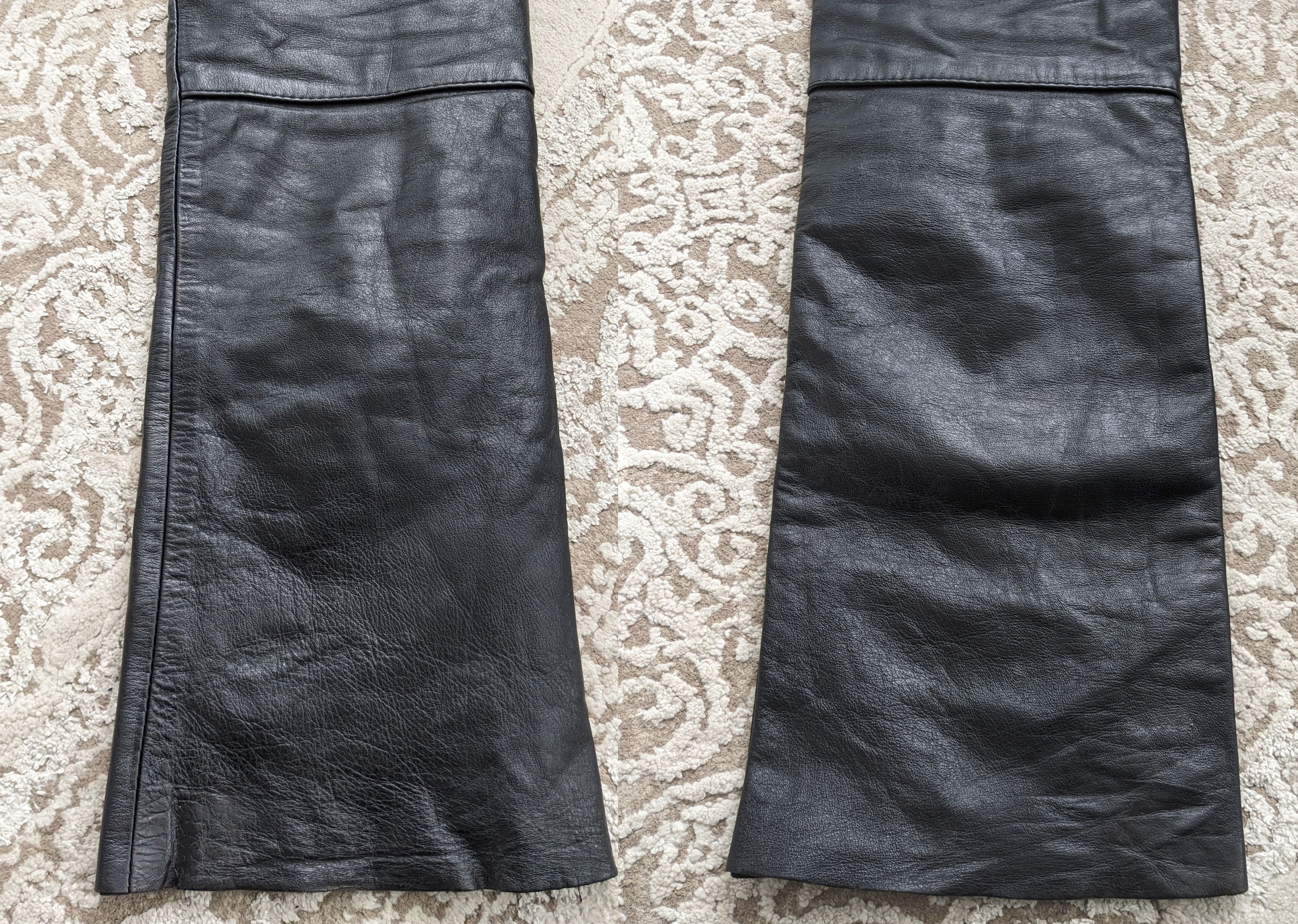 Lewis Leathers Vintage 80s Lewis Leathers Black Leather Motorcycle Pants Size US 32 / EU 48 - 14 Thumbnail