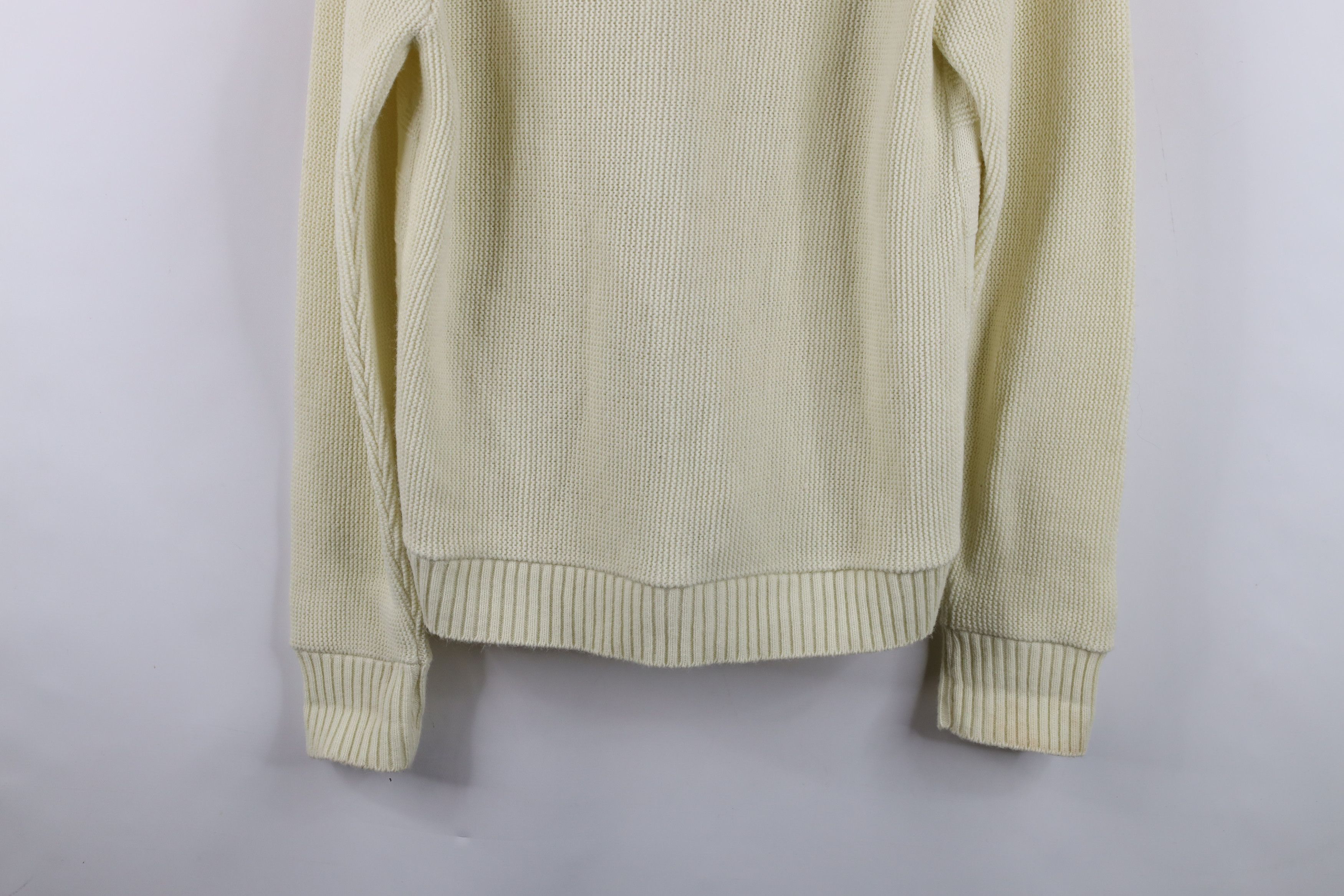 Vintage Vintage 70s Streetwear Knit Cardigan Sweater Beige USA Size US L / EU 52-54 / 3 - 14 Thumbnail