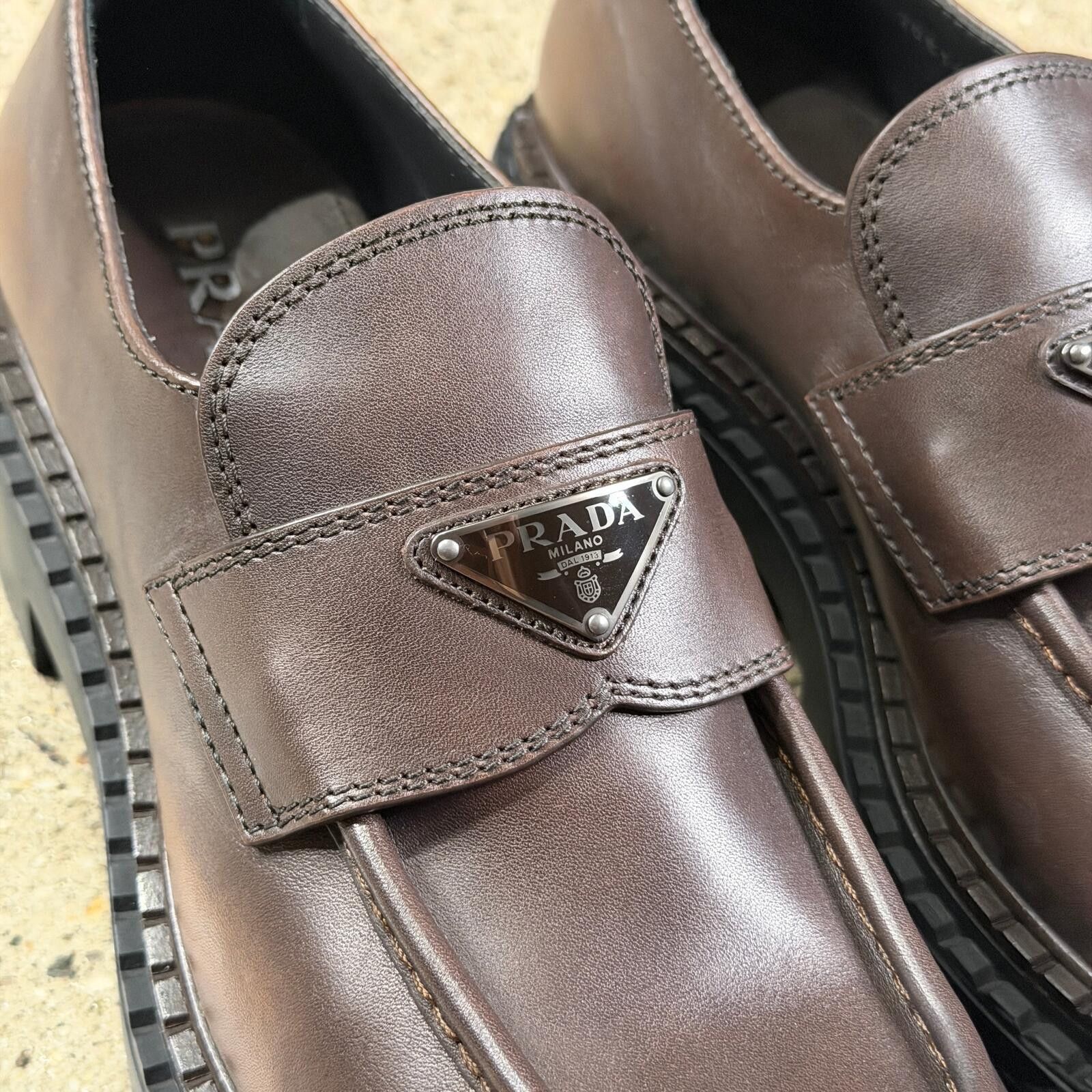 Prada Prada Leather Loafers Size US 9 / EU 42 - 5 Thumbnail
