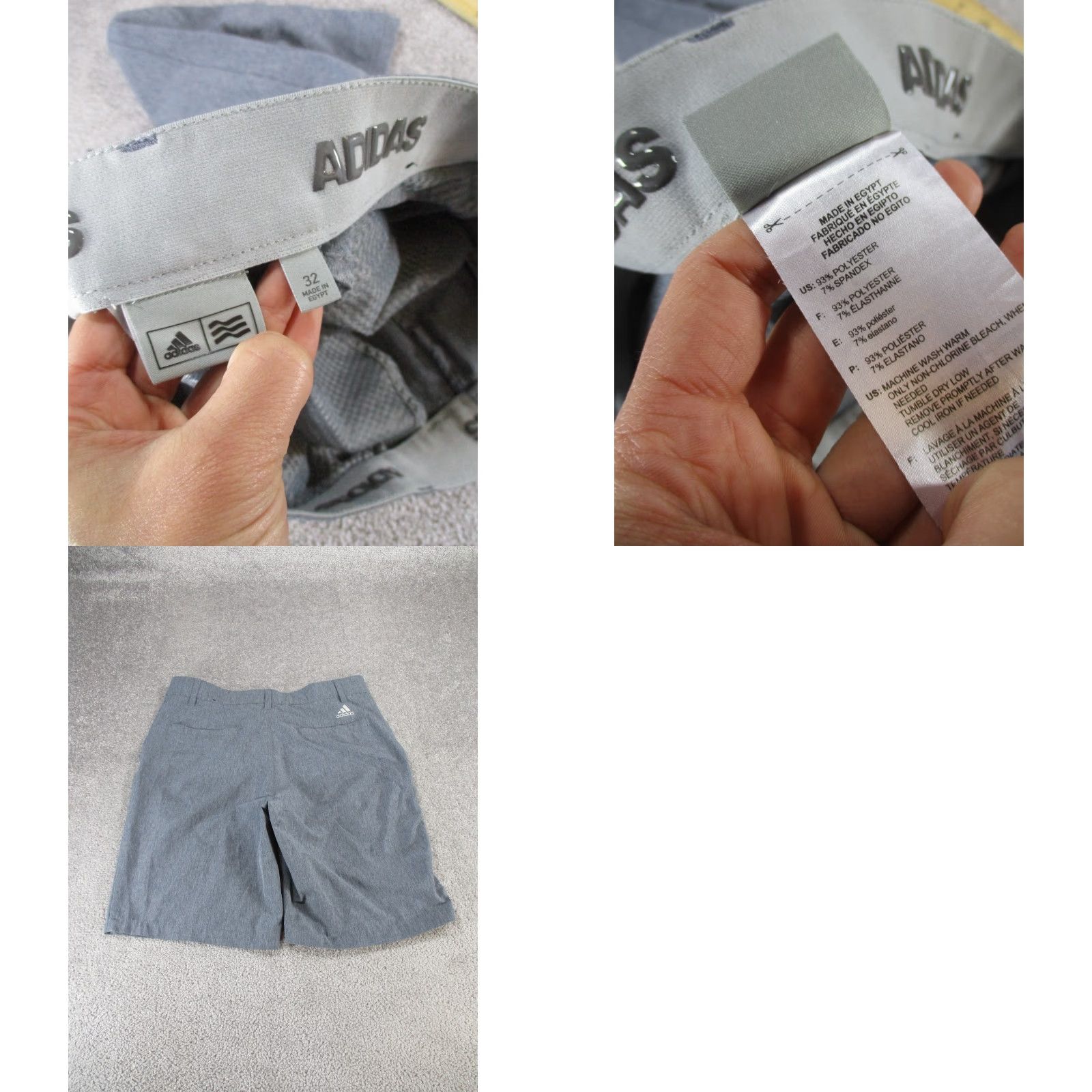 Adidas Adidas Shorts Mens 32 Gray Lightweight Performance Golf Shorts Mens 32 Gray Lightweight Polyester Spandex Casual Sports Size US 32 / EU 48 - 8 Thumbnail