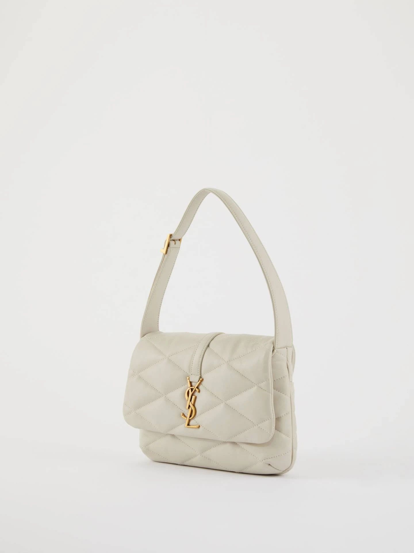Saint Laurent Paris o1s1wg110924 Size: OS / Le 57 Hobo Bag Leather in Cream Size ONE SIZE - 3 Thumbnail