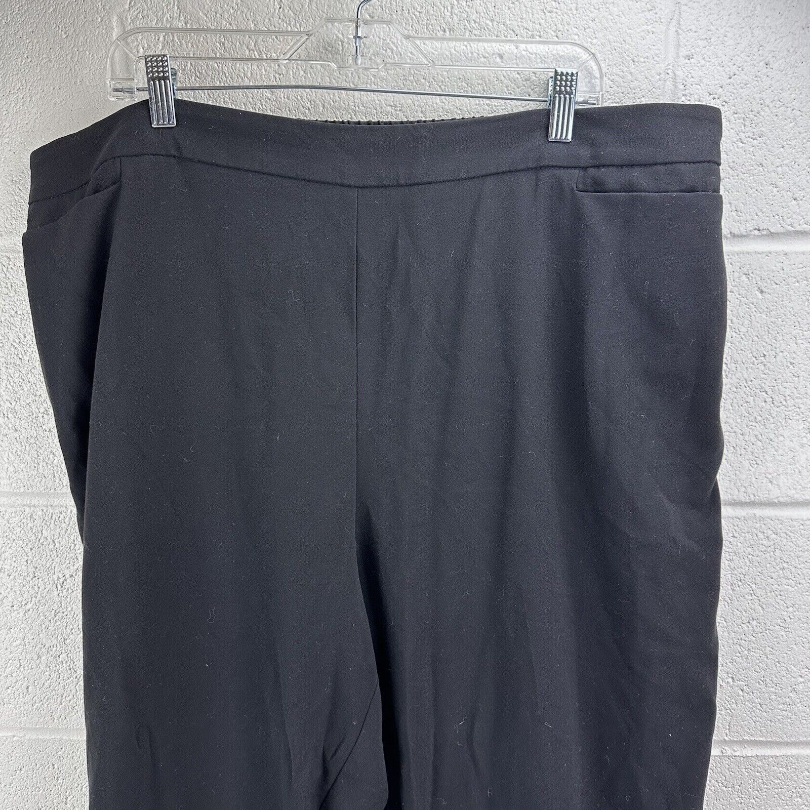 Other Catherines Refined Pants Pull On Black Plus Women’s Sz 2X Size 34" / US 12 / IT 48 - 2 Thumbnail