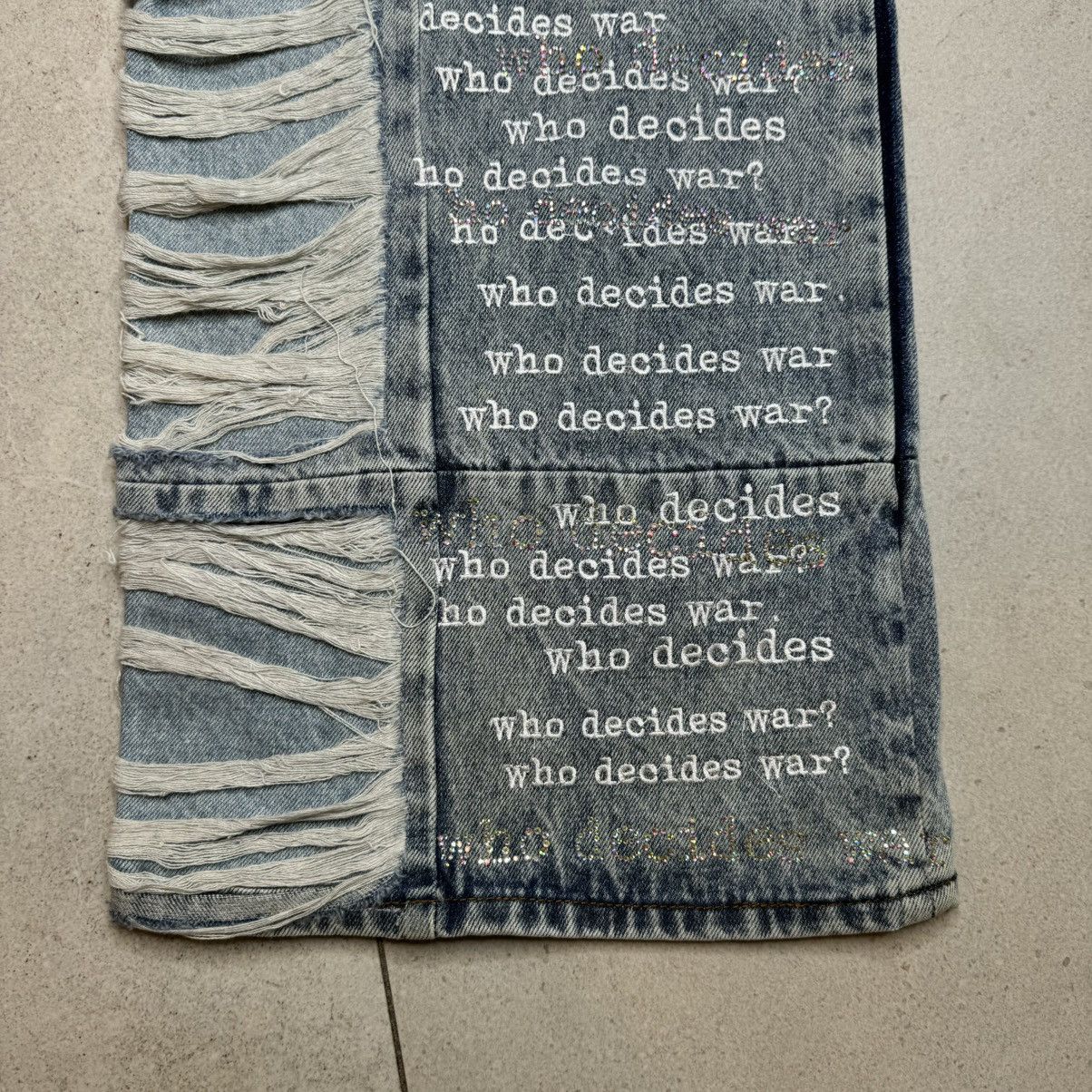 Who Decides War Who decides war ultra flare scripture denim sky Size US 32 / EU 48 - 8 Thumbnail