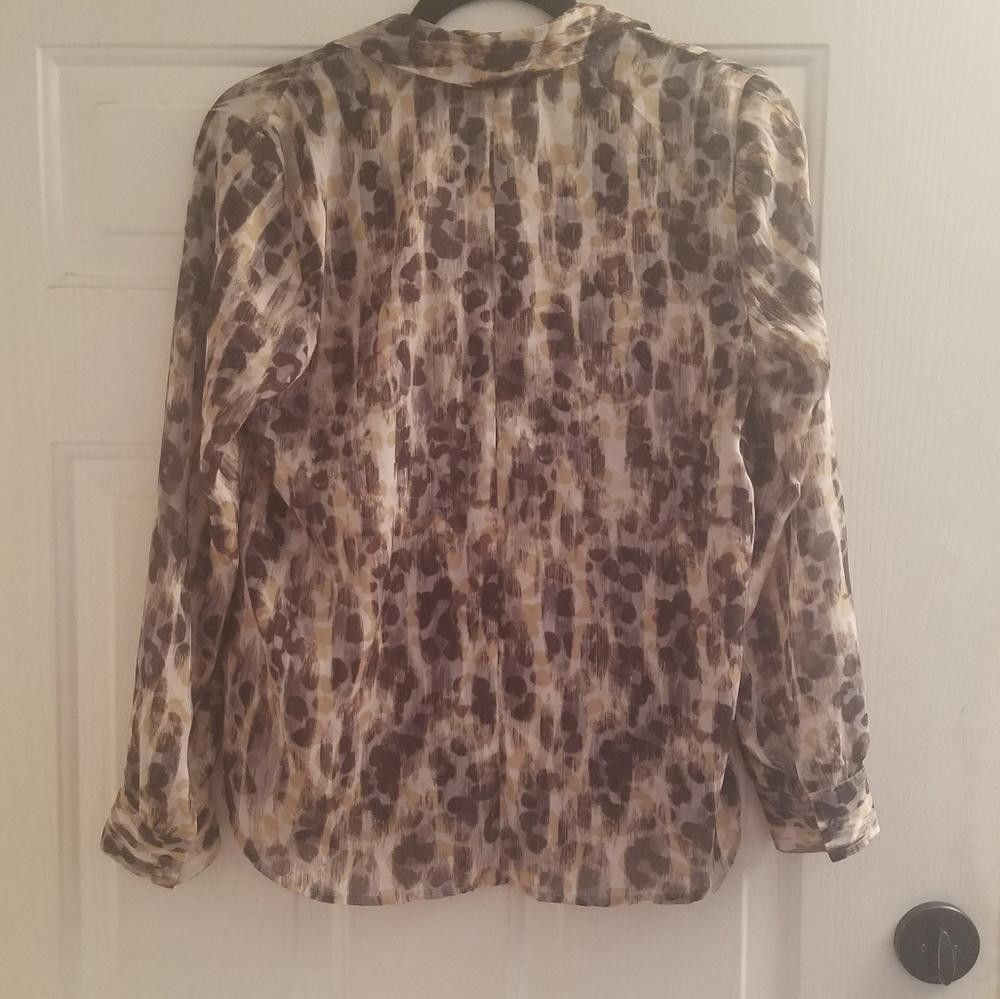 Designer Loft Blouse Size Petite Medium Size M / US 6-8 / IT 42-44 - 2 Thumbnail