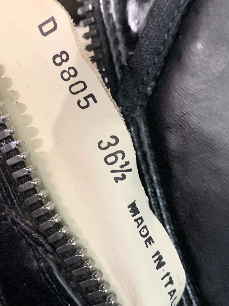 Rick Owens Rick Owens Black leather fashion witch boots with white so Size US 6 / IT 36 - 9 Thumbnail