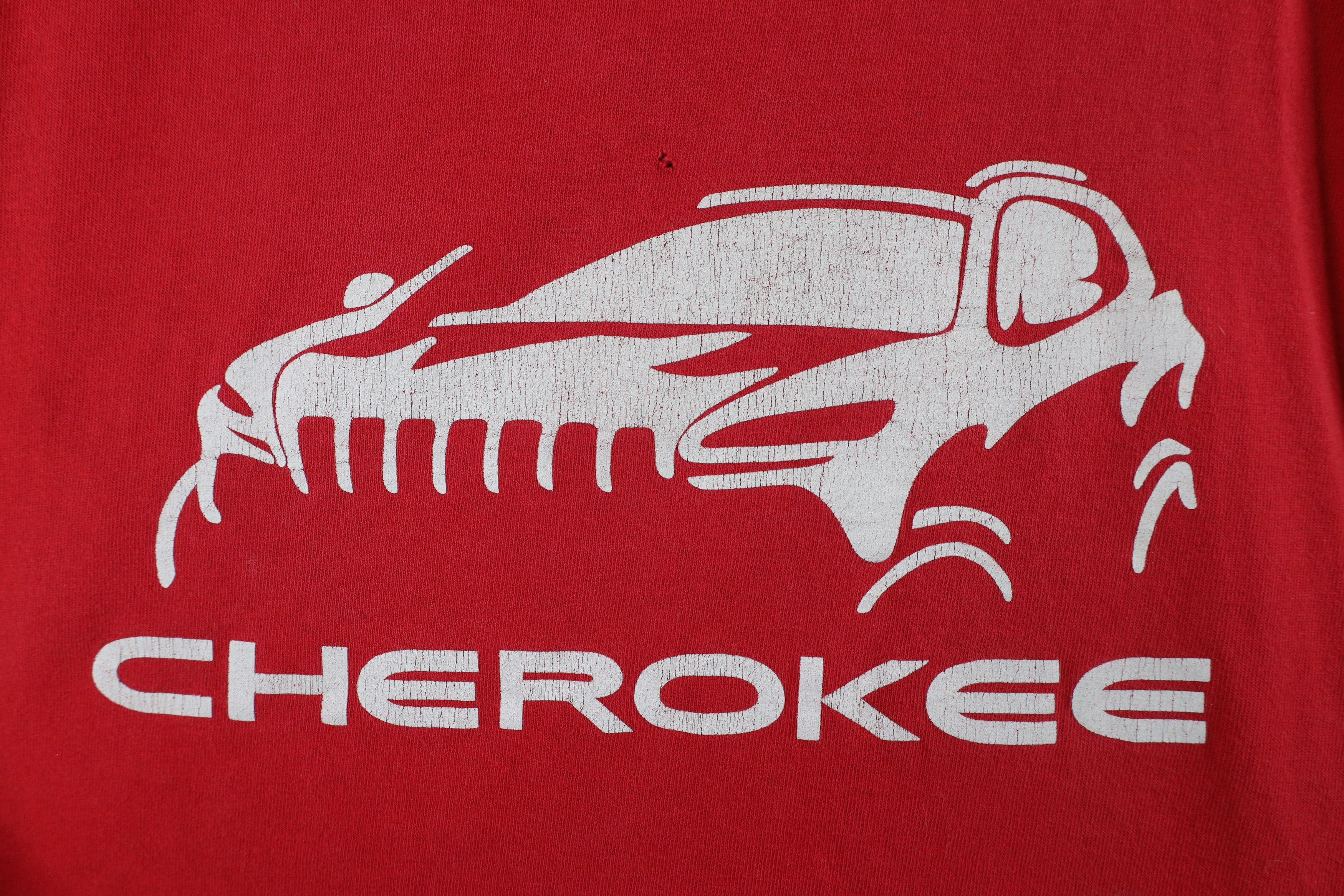 Vintage Vintage 90s Spell Out Jeep Cherokee Short Sleeve T-Shirt USA Size US M / EU 48-50 / 2 - 4 Thumbnail