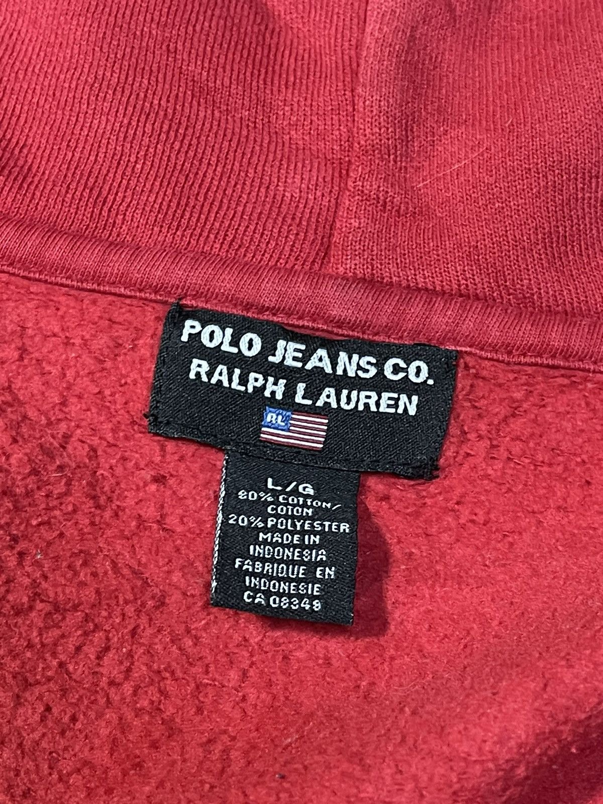 Polo Ralph Lauren × Ralph Lauren Vintage Polo Jeans Company Ralph Lauren Hoodie Size US L / EU 52-54 / 3 - 4 Thumbnail
