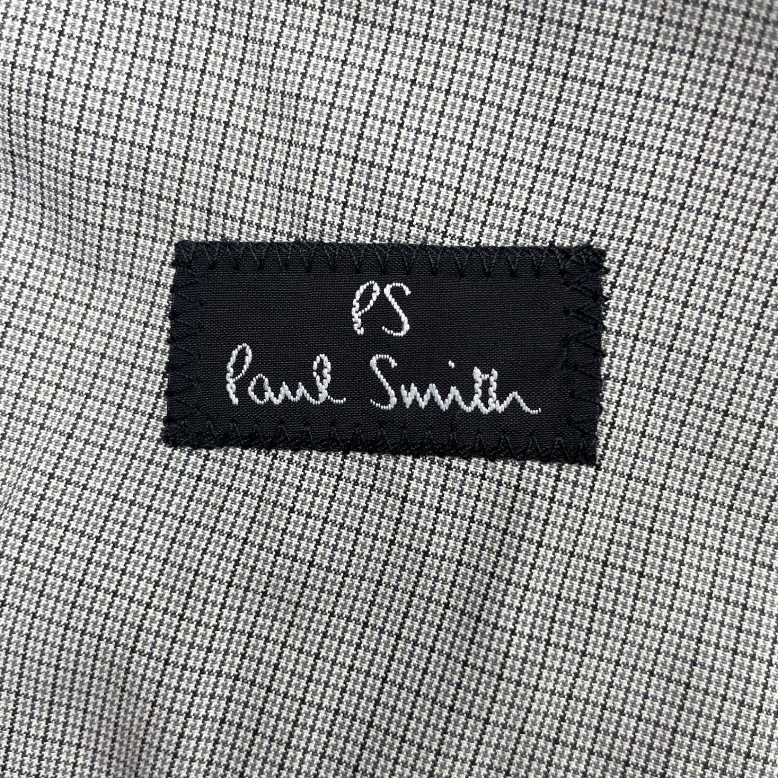 Paul Smith Paul Smith Men’s 100% Cotton 2-Button Blazer Gray/Navy Plaid Size 46R - 5 Thumbnail