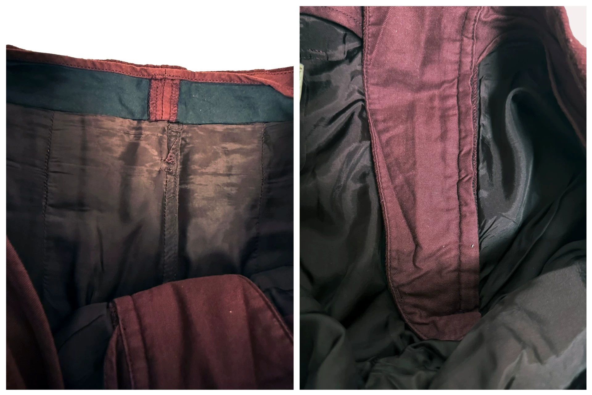 Yohji Yamamoto Yohji Yamamoto 12AW Burgundy Wool Tapered 2 Size US 32 / EU 48 - 7 Thumbnail