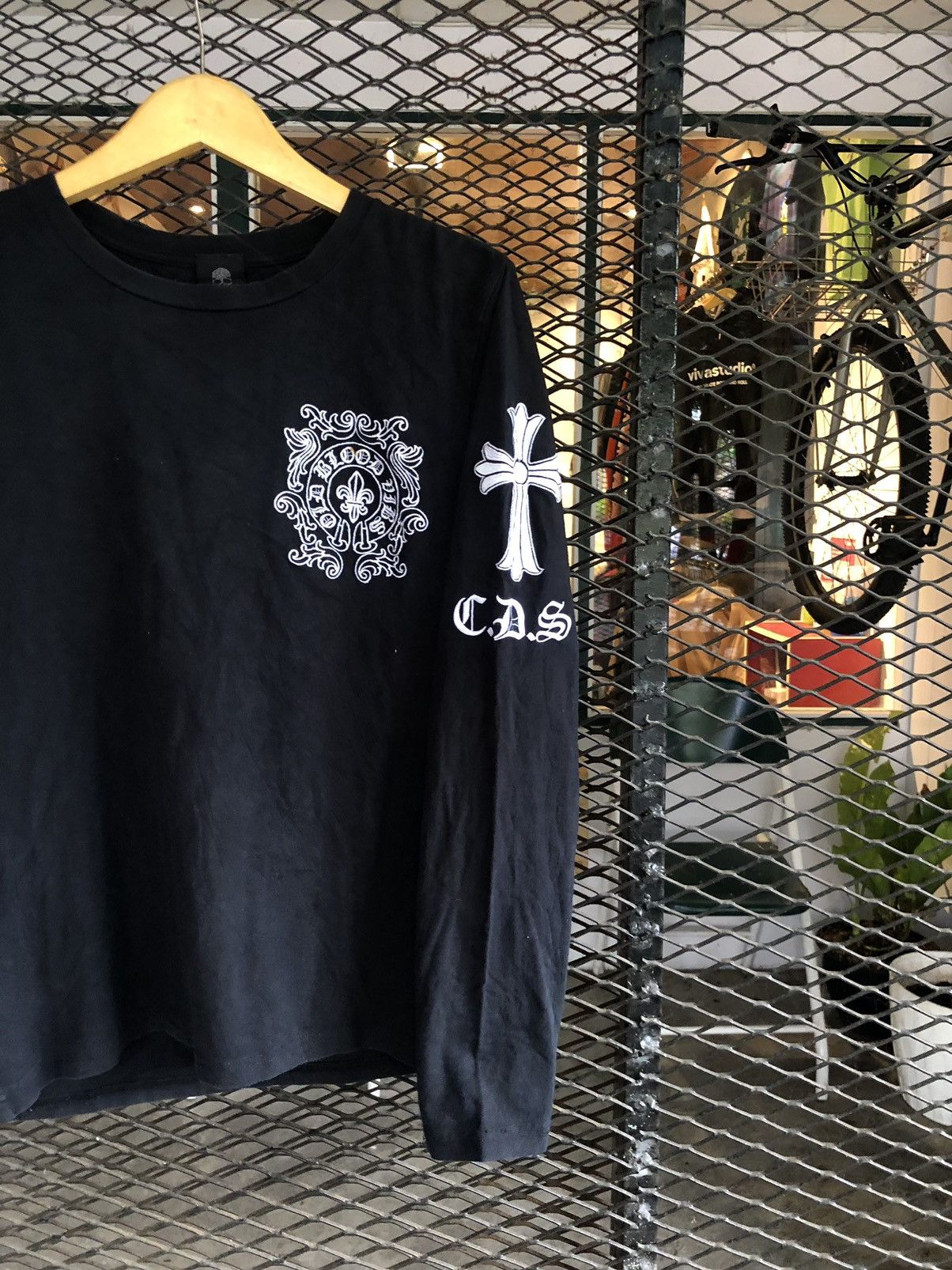 If Six Was Nine × Japanese Brand × Le Grande Bleu (L.G.B.) JAPANESE C.D.S BLACK SENSE LONGSLEEVE CHROME HEART STYLE Size US M / EU 48-50 / 2 - 3 Thumbnail