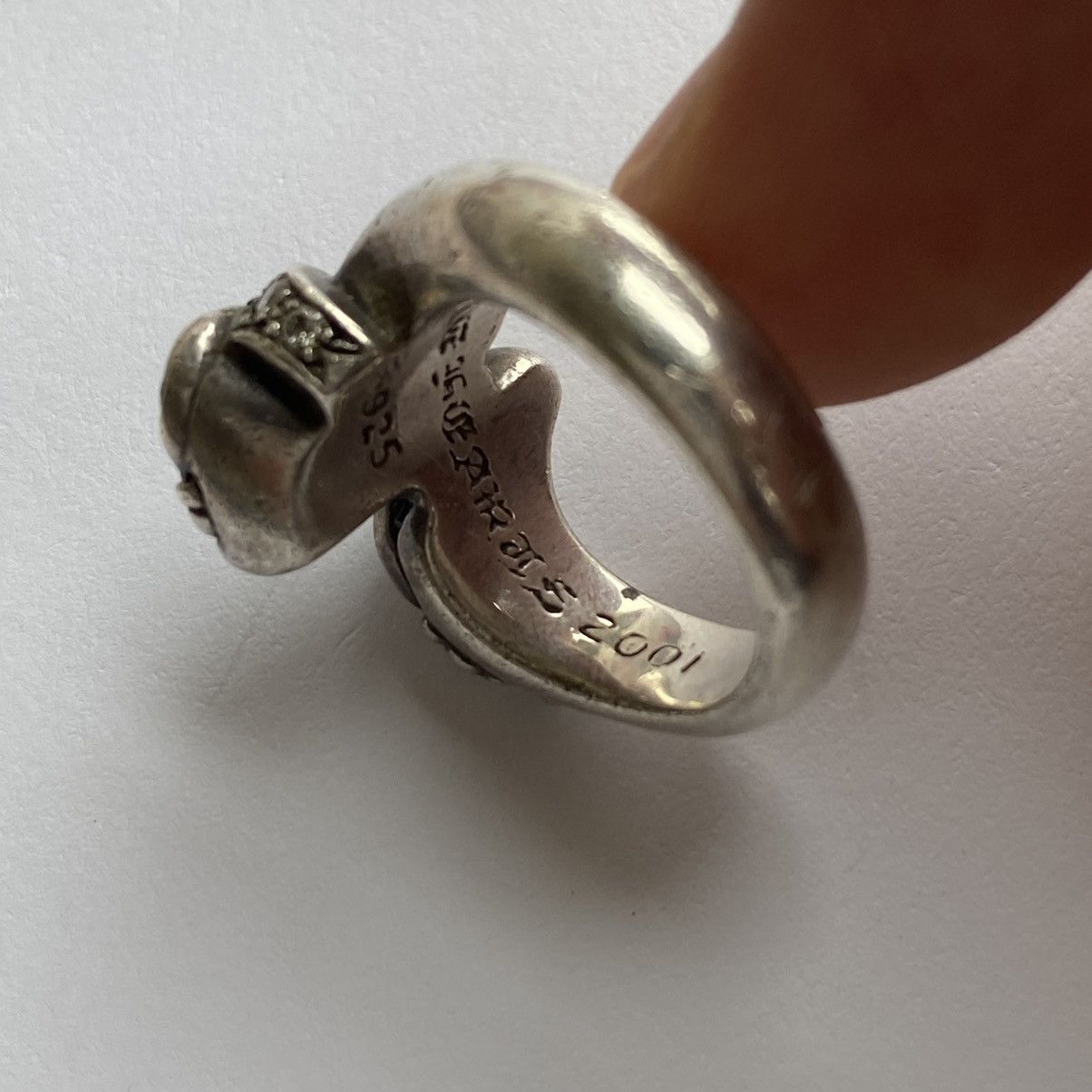 Chrome Hearts Chrome Hearts Diamond Floral Heart Ring Size ONE SIZE - 4 Thumbnail