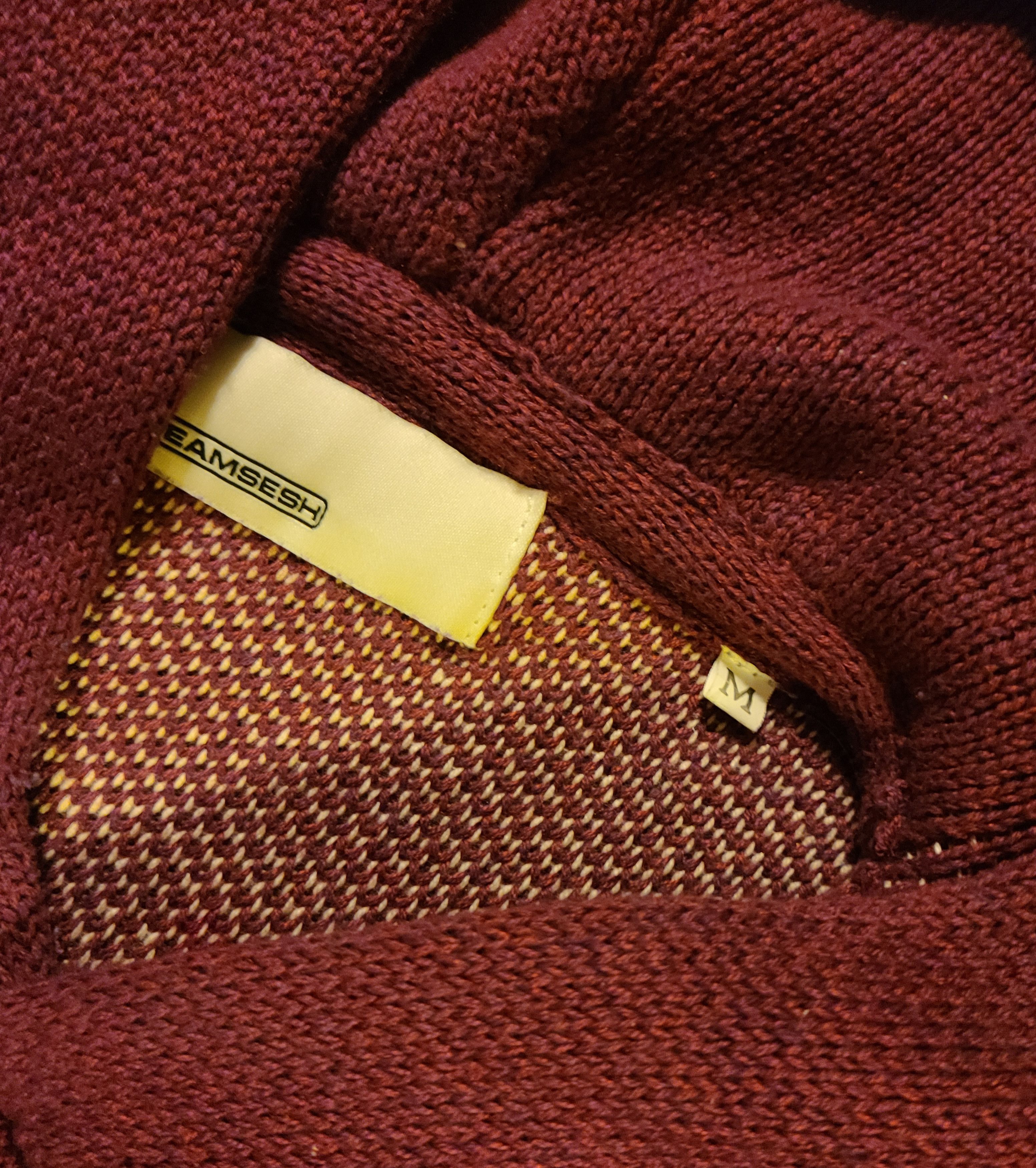 TeamSESH TeamSESH Oversized Knit Skeleton Hoodie (Fits like L) Size US M / EU 48-50 / 2 - 3 Thumbnail