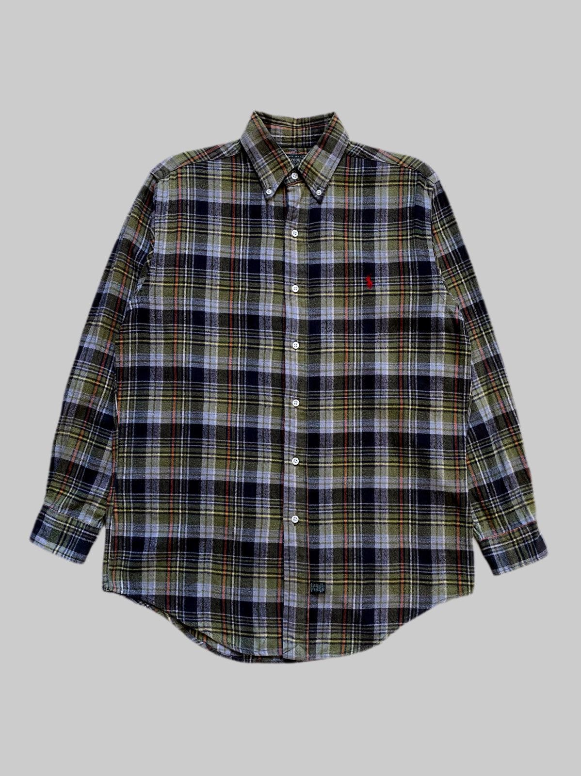 Polo Ralph Lauren Vintage 90s Polo Country by Ralph Lauren Flannel Size US M / EU 48-50 / 2 - 1 Thumbnail