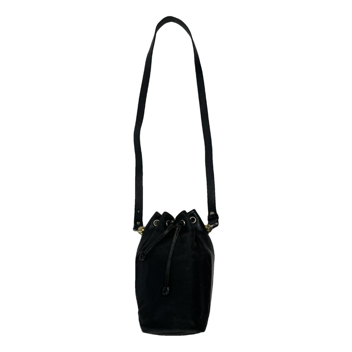 Lanvin Black Leather Handbag Size ONE SIZE - 1 Thumbnail