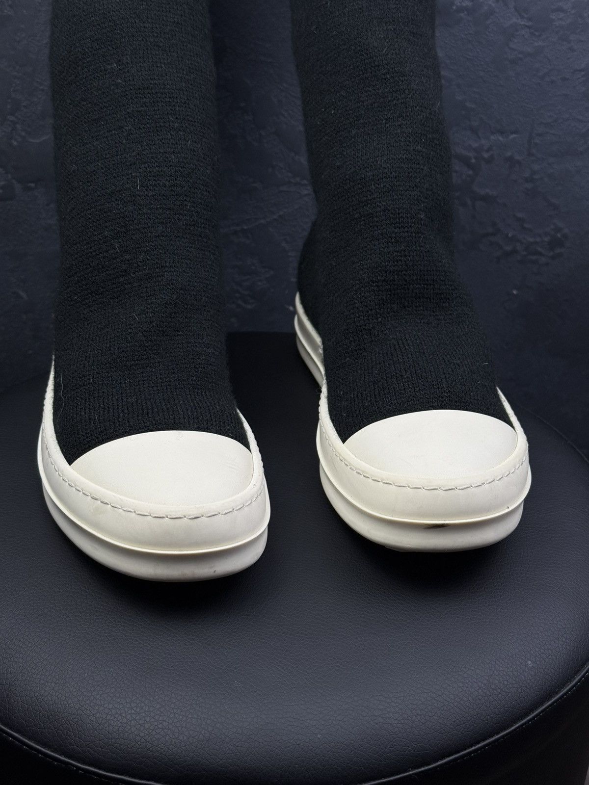 Rick Owens Drkshdw Rick Owens DRKSHDW Cotton Knit Sock Ramones Size US 8 / IT 38 - 6 Thumbnail