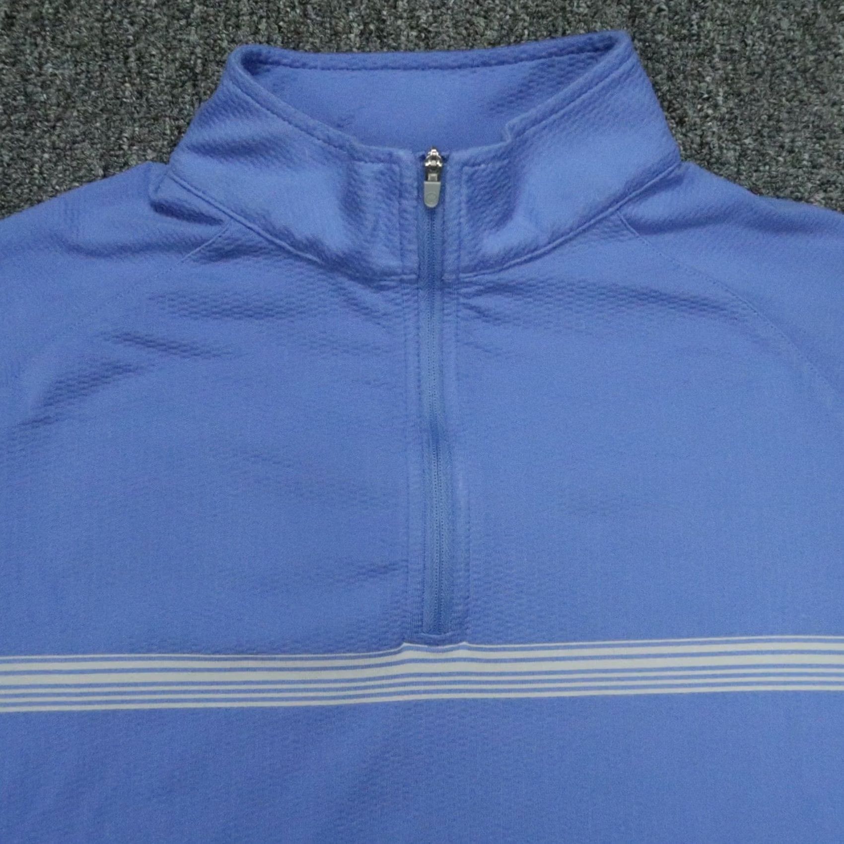 Peter Millar Peter Millar Pullover Men Medium Blue Perth Melange Performance Quarter Zip Golf Size US M / EU 48-50 / 2 - 2 Thumbnail