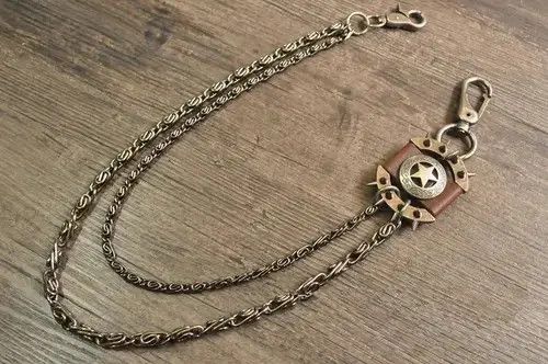 Jewelry Double Chain Trousers Pants Key Chains Size ONE SIZE - 2 Thumbnail