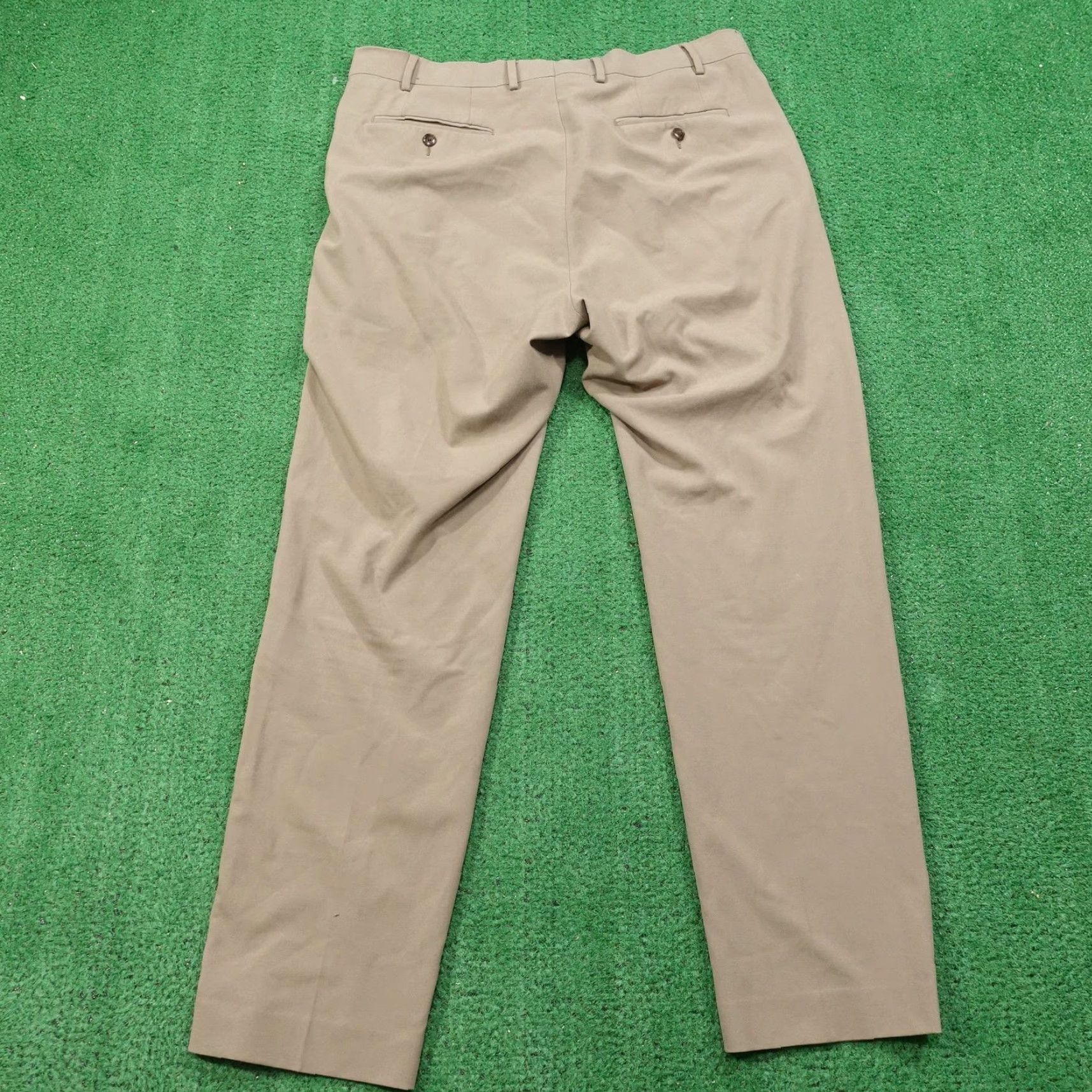 Michael Kors Michael Kors Pants Mens 36x32 Beige Dress Stretch Flat Front Casual Chino Flat Front Pockets Zip Workwear Business 90s? Size US 36 / EU 52 - 4 Thumbnail