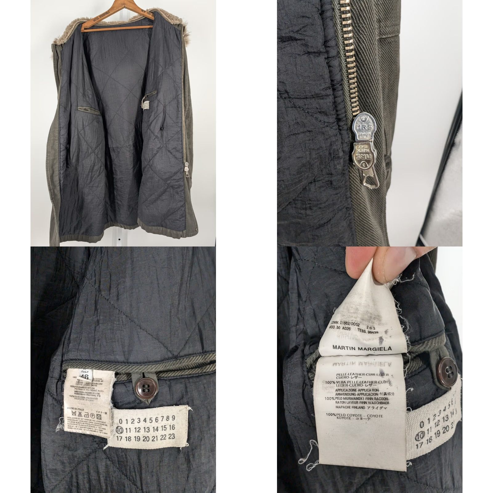 Maison Margiela VINTAGE Maison Margiela N-3B Parka Jacket Mens Green Olive Wool? Wait - correct: Cotton Twill N-3B Parka Olive Green Jacket Mens Size US S / EU 44-46 / 1 - 8 Thumbnail