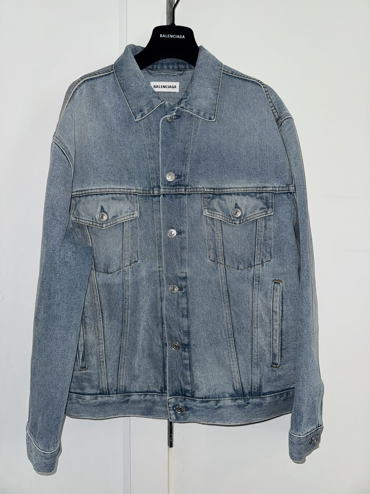 Balenciaga BALENCIAGA RHINESTONE DENIM JACKET Size US M / EU 48-50 / 2 - 1 Thumbnail