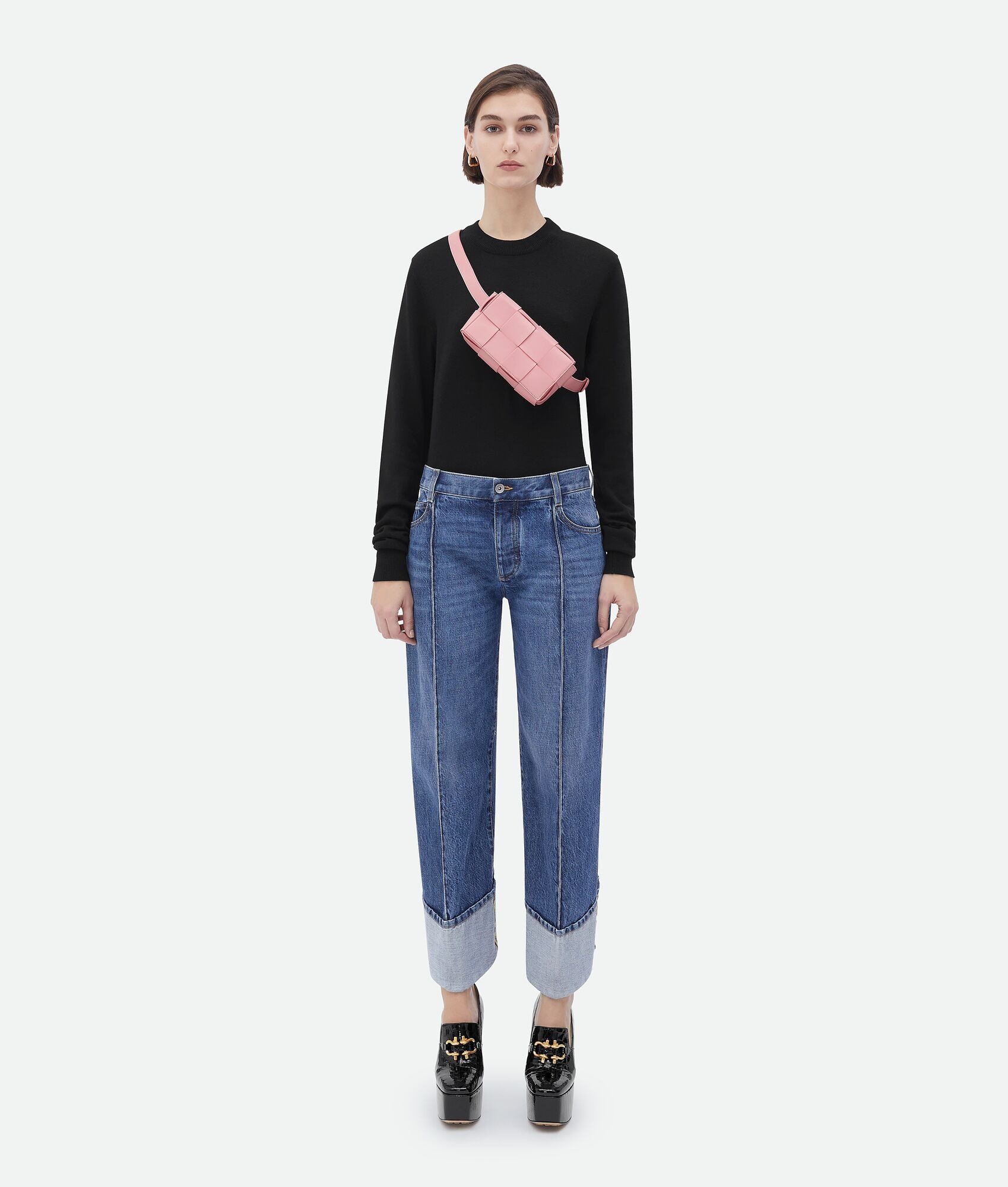 Bottega Veneta o1n1vont0225 Size: OS / Unisex Cassette Belt Bag in Pink Size ONE SIZE - 5 Thumbnail