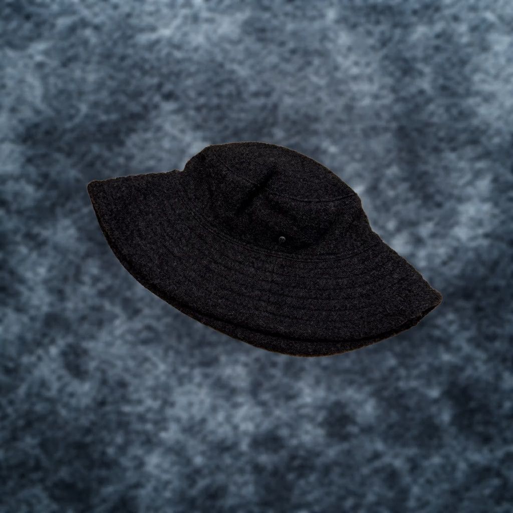 Vintage Helen Kaminski Wool Bucket Hat Cap Women’s Medium Australia Pure Dark Grey Sun Size ONE SIZE - 1 Thumbnail