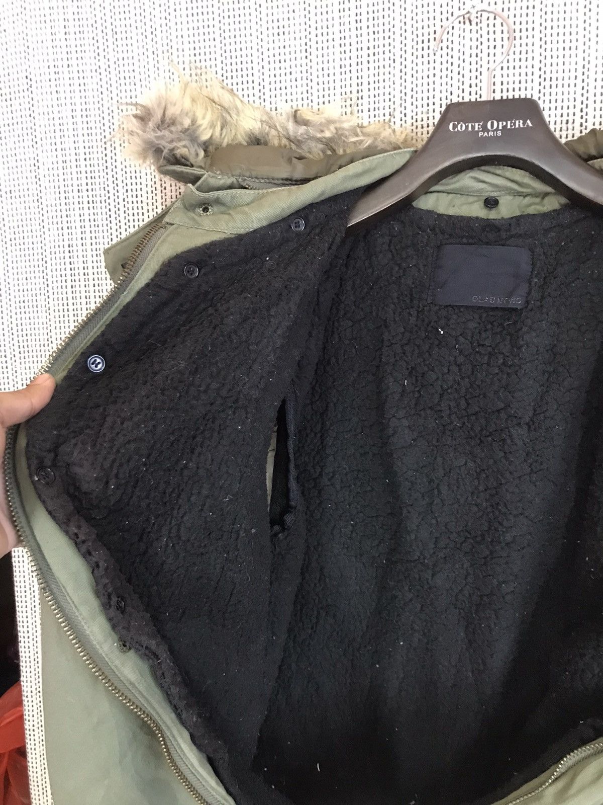 If Six Was Nine × Le Grande Bleu (L.G.B.) × Seditionaries ‼️GLAD NEWS US ARMY PARKA PUNK STYLE VERY RARE‼️ Size US L / EU 52-54 / 3 - 7 Thumbnail
