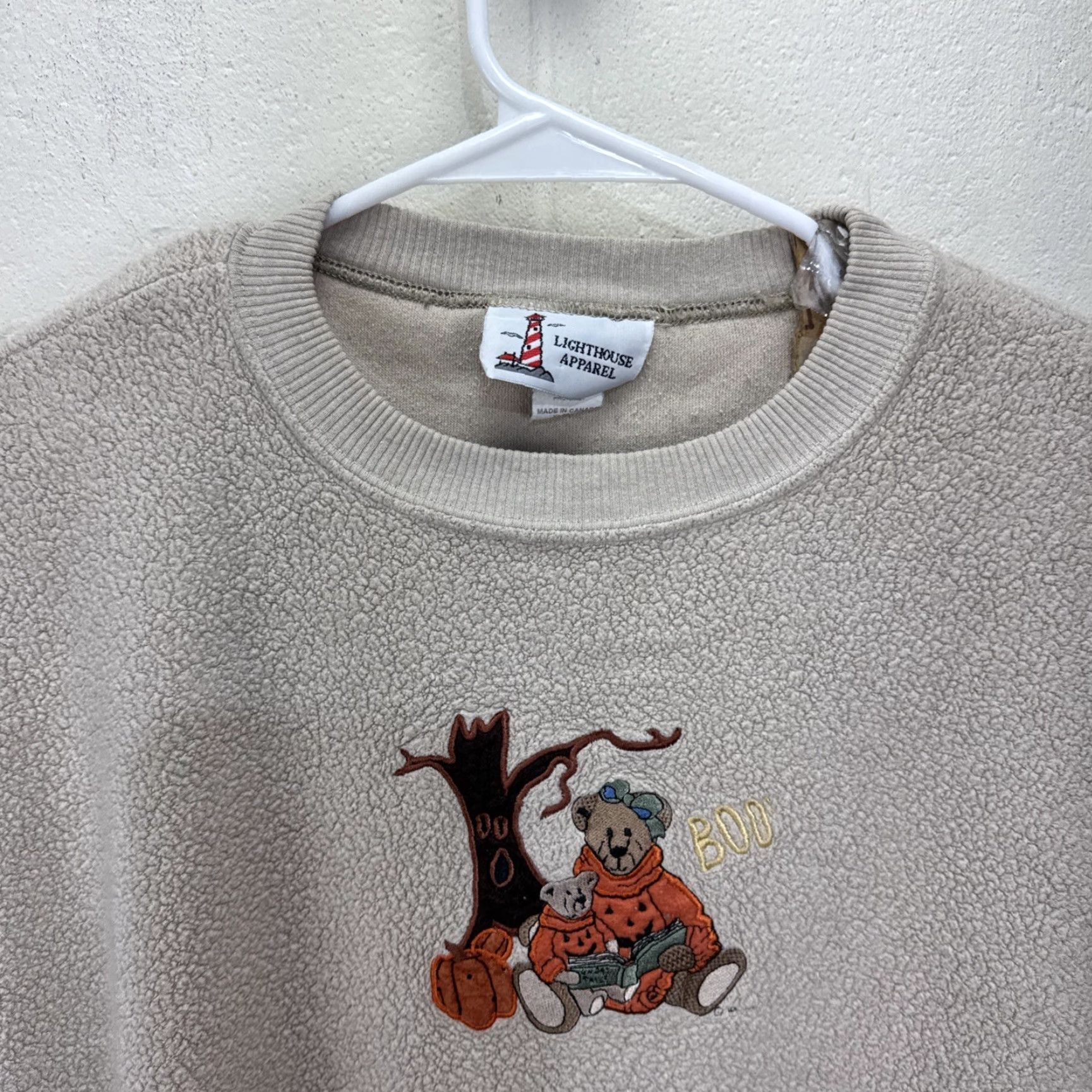 Vintage Vintage Teddy Bear Halloween Sweater Fleece Sweatshirt Size XL Embroidered Fall Size XL / US 12-14 / IT 48-50 - 5 Thumbnail