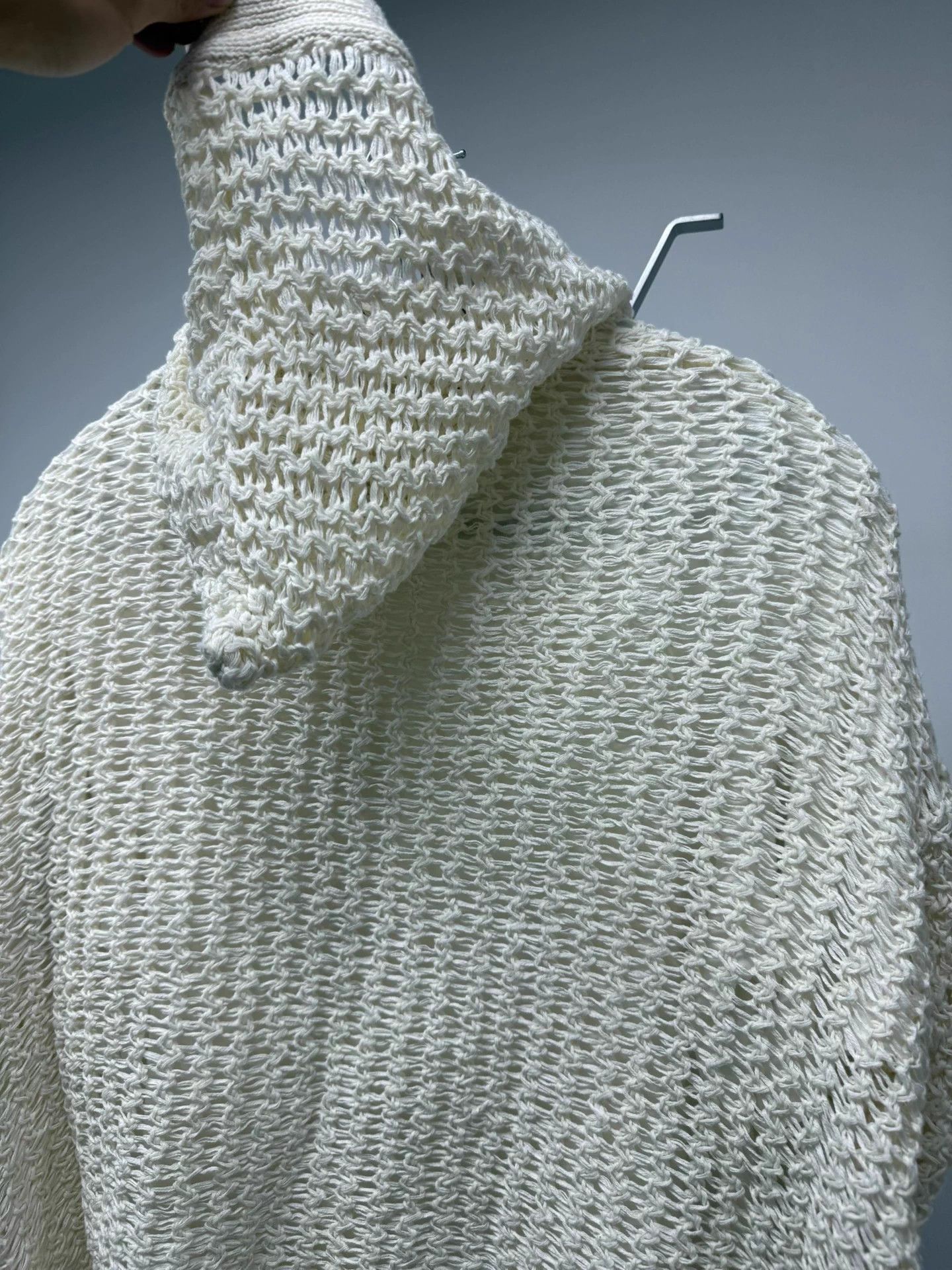 Issey Miyake ISSEY MIYAKE Cotton Rope Mesh Cardigan M - Grunge Size US M / EU 48-50 / 2 - 8 Thumbnail