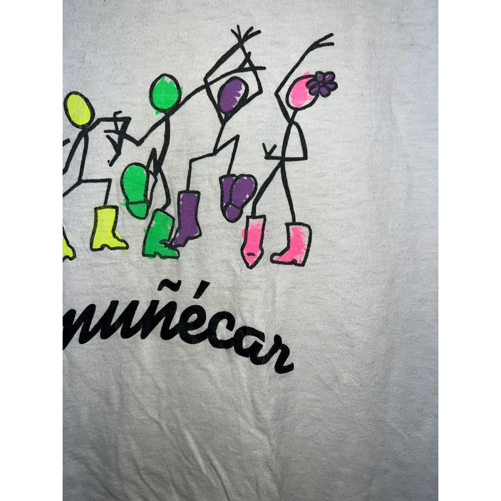Vintage Vintage Womens Almunecar Shirt Crop Top Spain White Tee M Size M / US 6-8 / IT 42-44 - 4 Thumbnail
