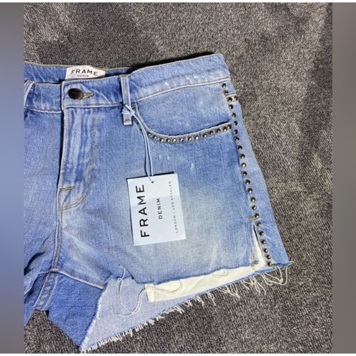 Frame $235 NEW WITH TAGS Frame- Los‎ Angeles Blue Shorts Size 27" / US 4 / IT 40 - 3 Thumbnail